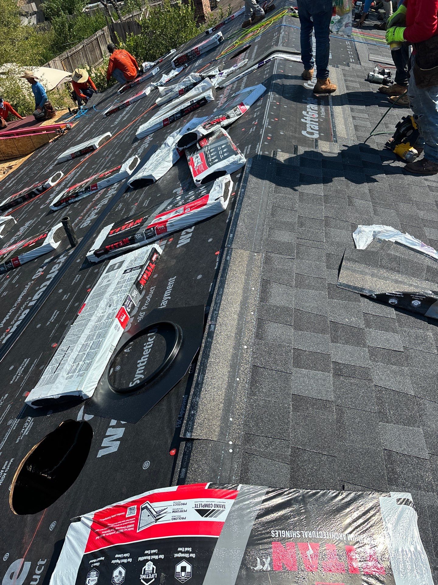 Residential Roofing Installation using Owen's Corning Duration (Lifetime) Shingles by Roof Repair Company