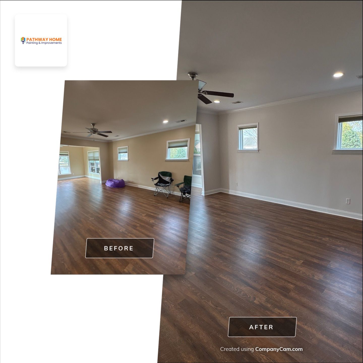 From Concern to Comfort: A Full Interior Transformation Done Right by Pathway Home Painting & Improvements