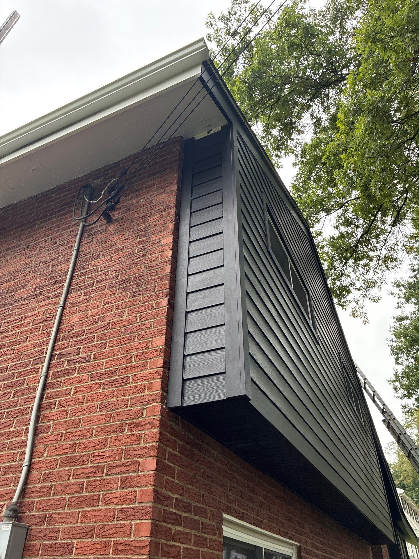 James Hardie Siding Replacement in Midnight Black by Ideal Siding Pittsburgh