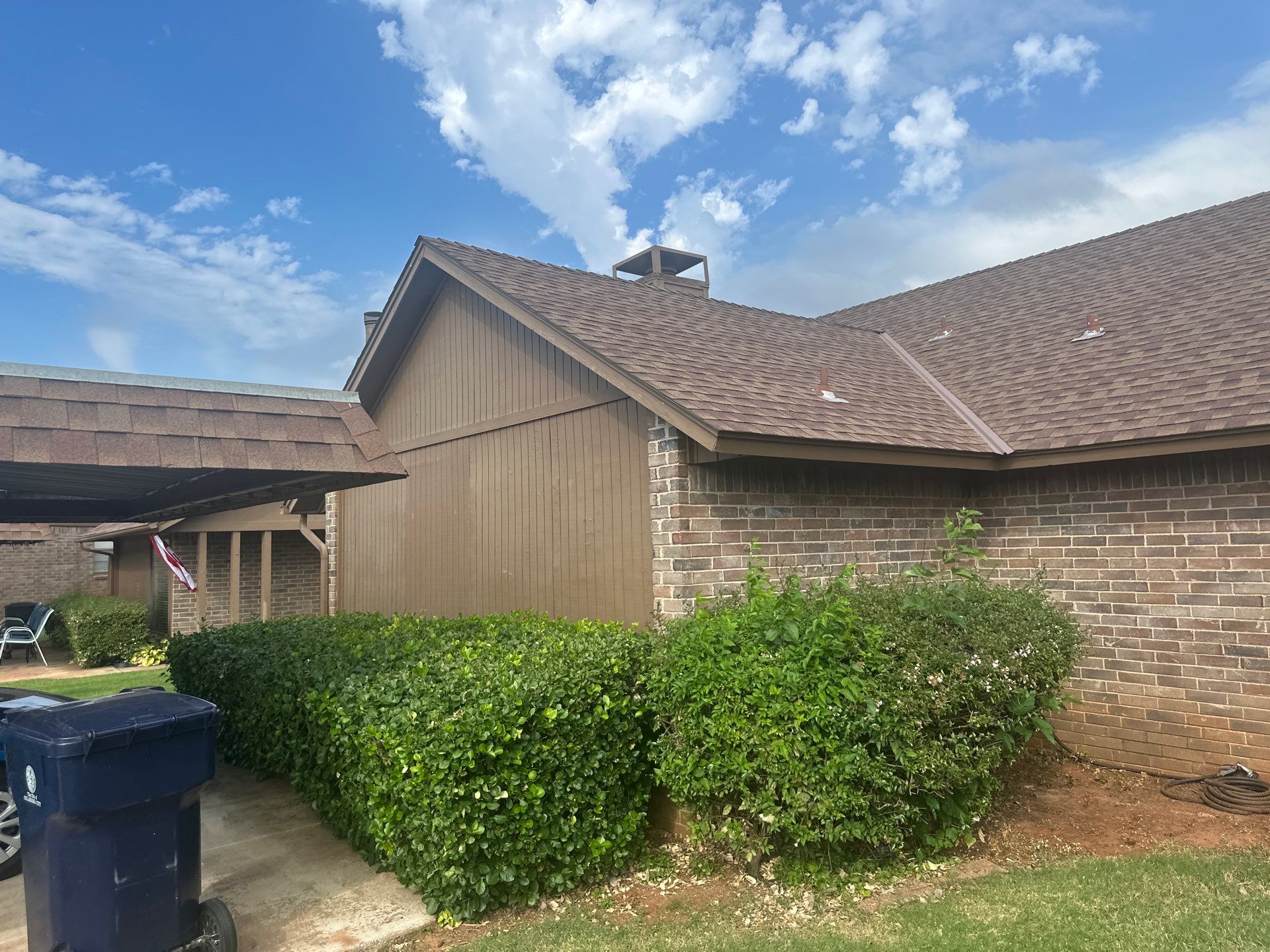 Hail Damage Roof Inspection in Oklahoma City, OK by McCann's Roofing and Construction