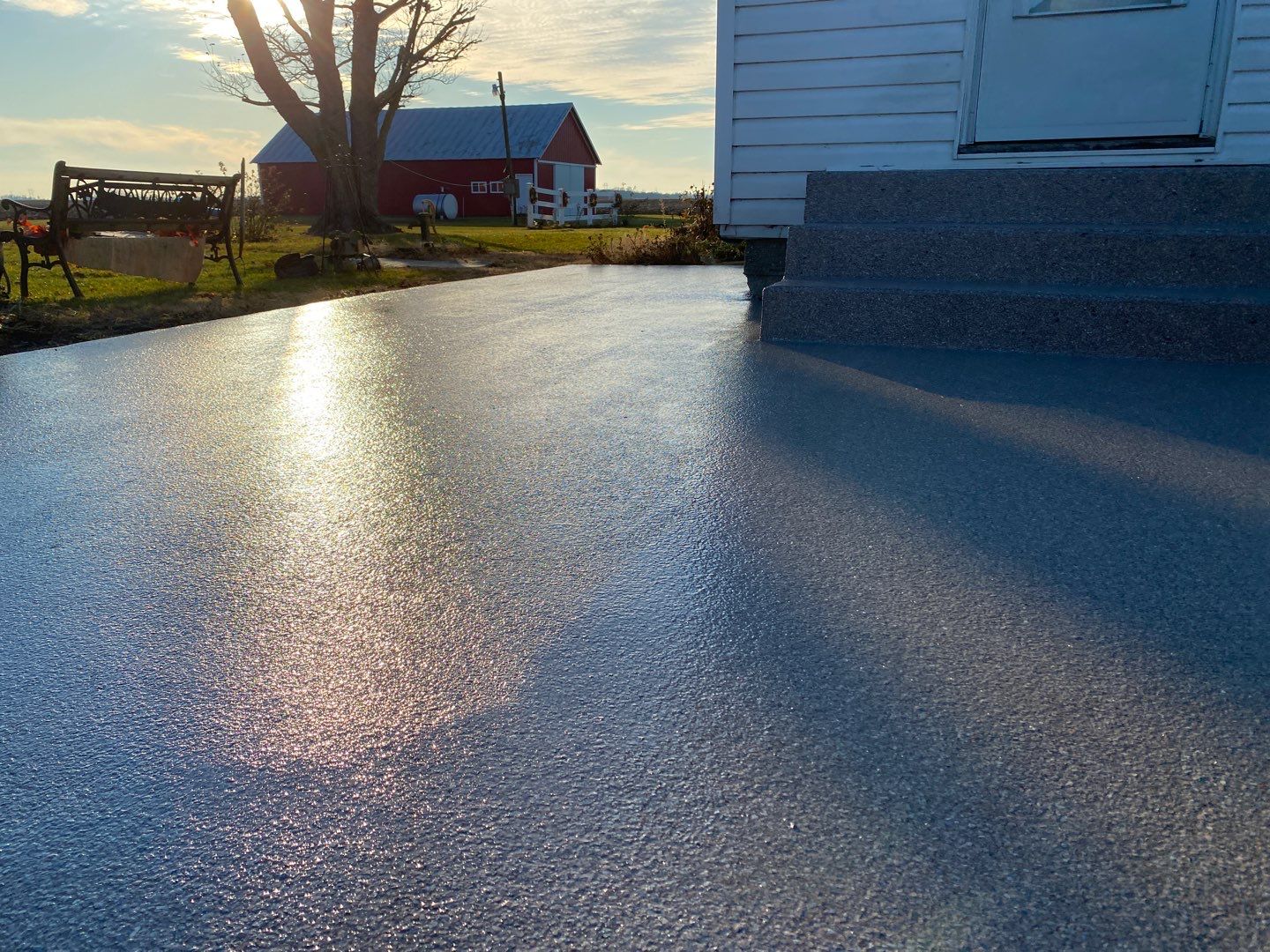 Patio Repair using Fieldstone by Your1DayFloor.com
