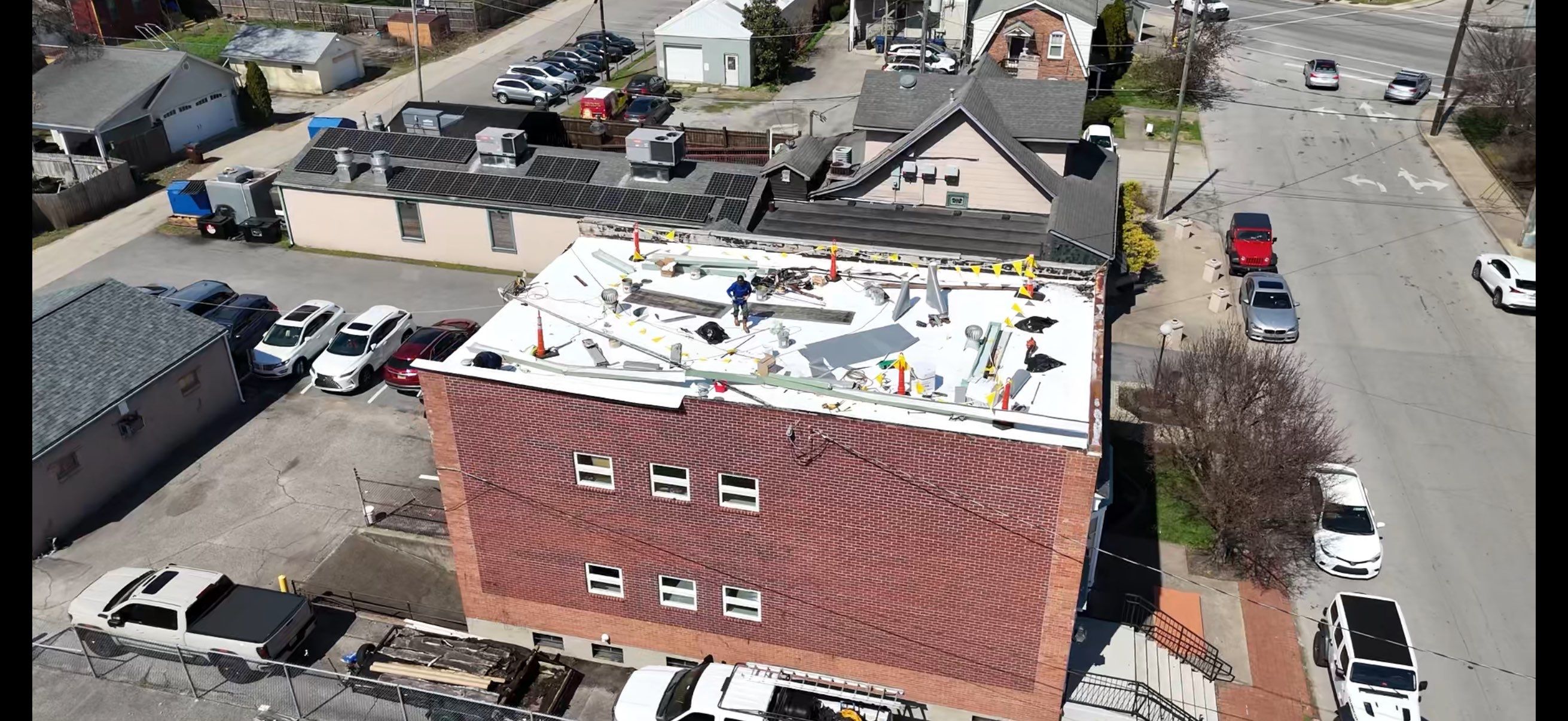 Flat Roof Replacement in Louisville, KY by GreenForce Restoration