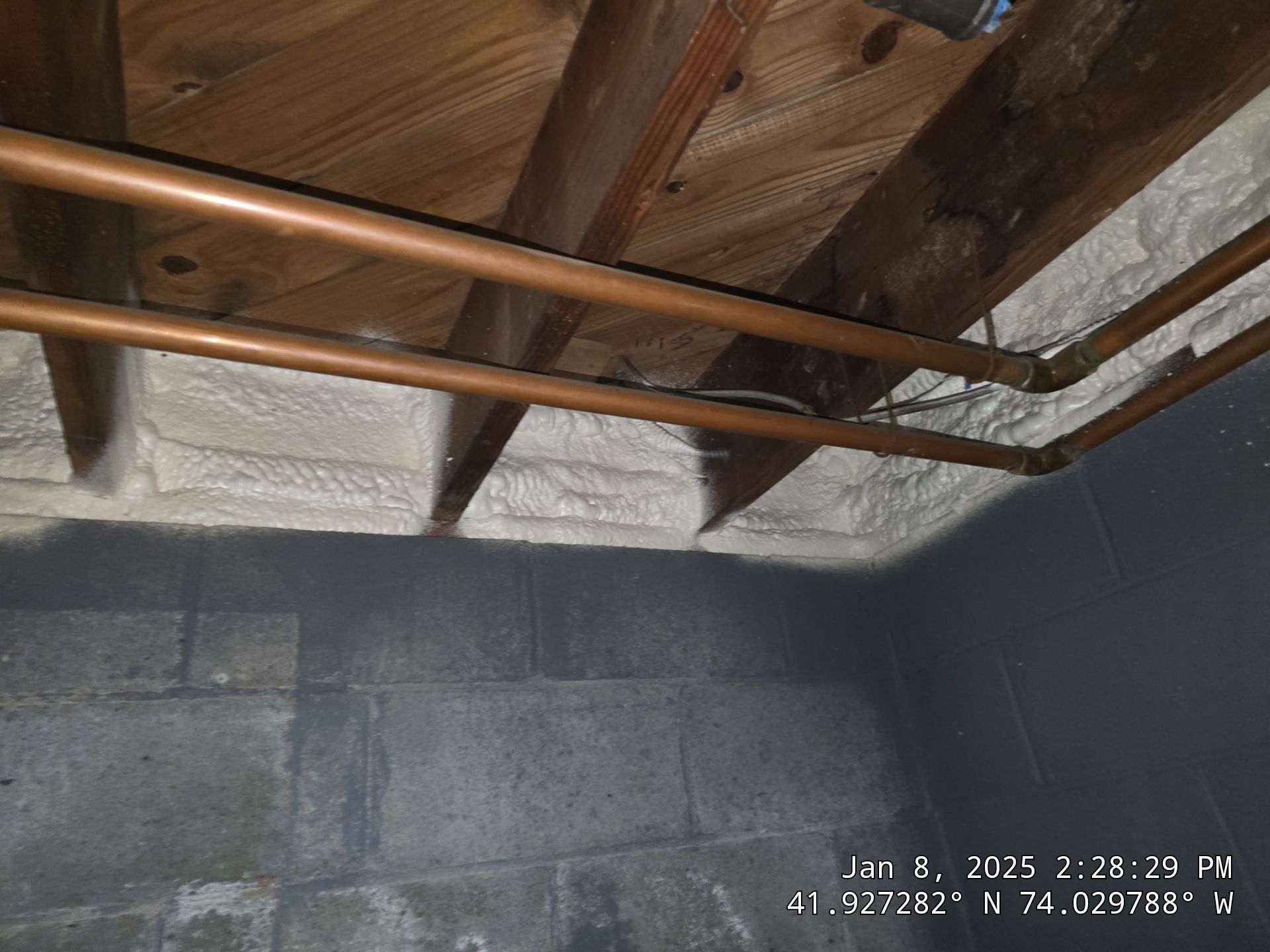 Attic Insulation using Closed Cell Spray Foam by NYS Foam & Energy