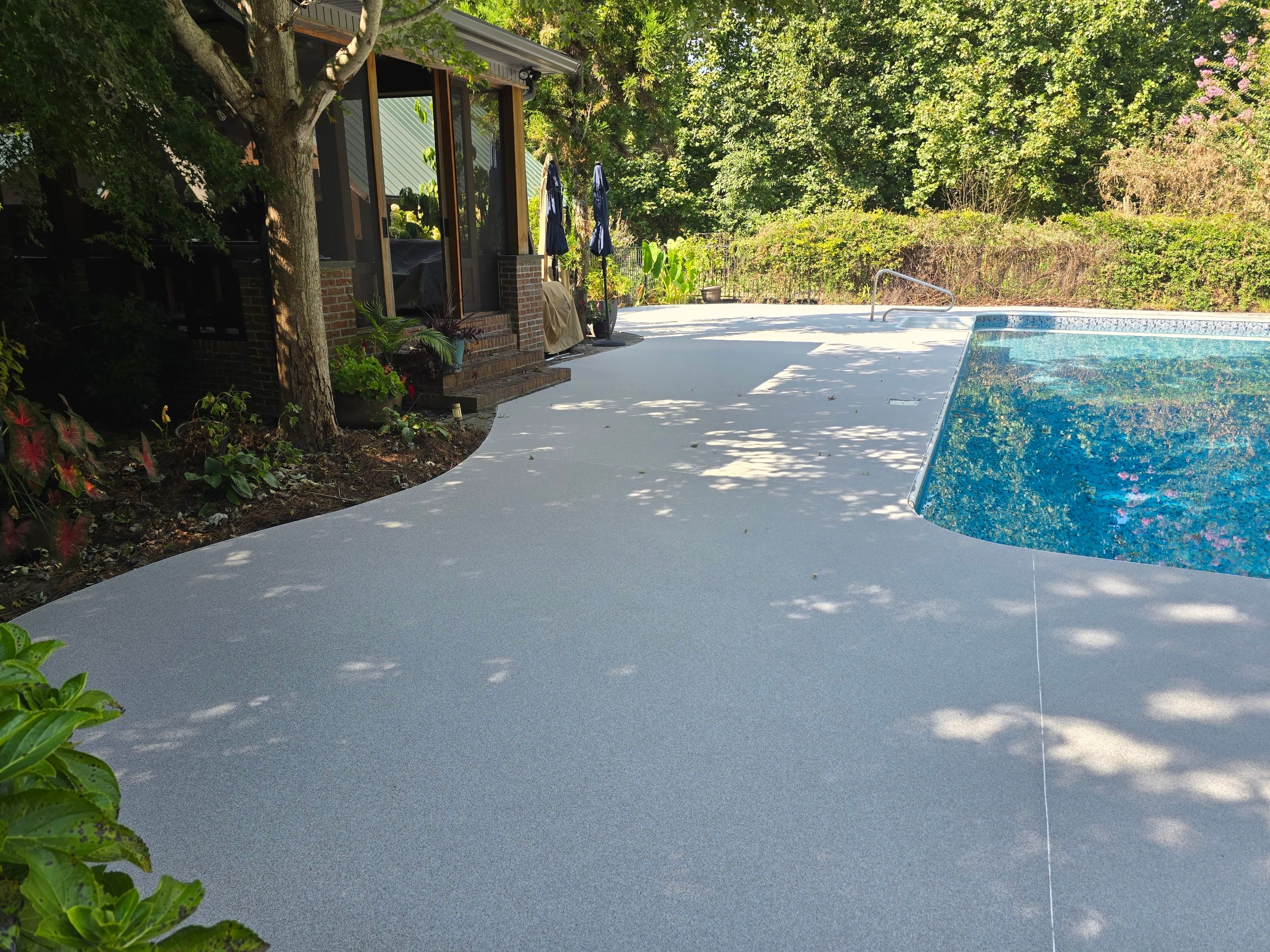Pool Deck Using Riverbank by Elite Floor Solutions