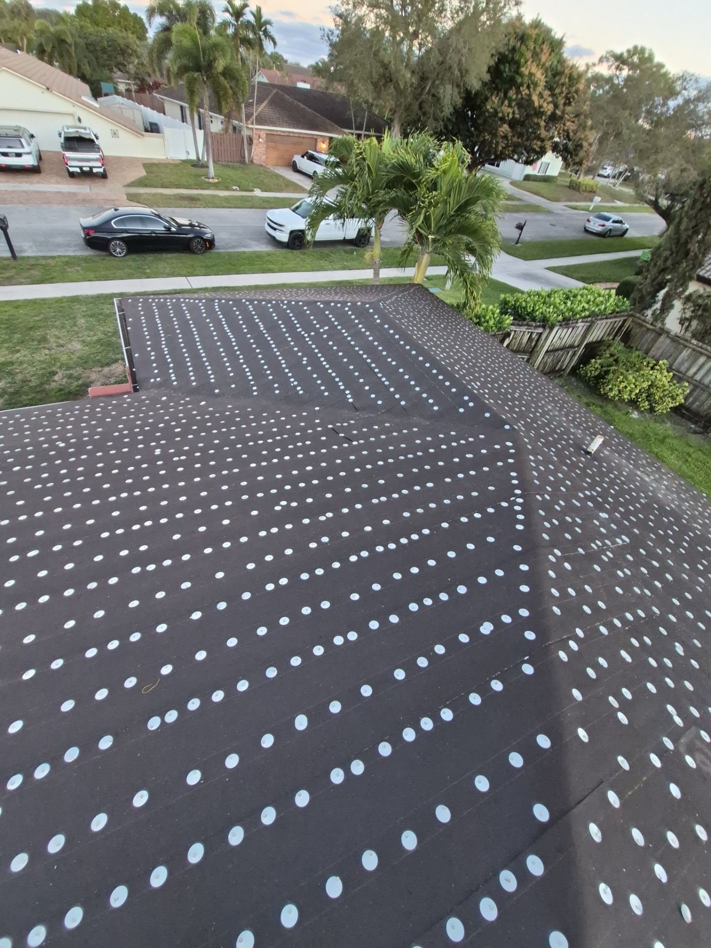 Residential Roofing Installation using 1" Nail strip metal roof by BLUES BROTHERS ROOFING