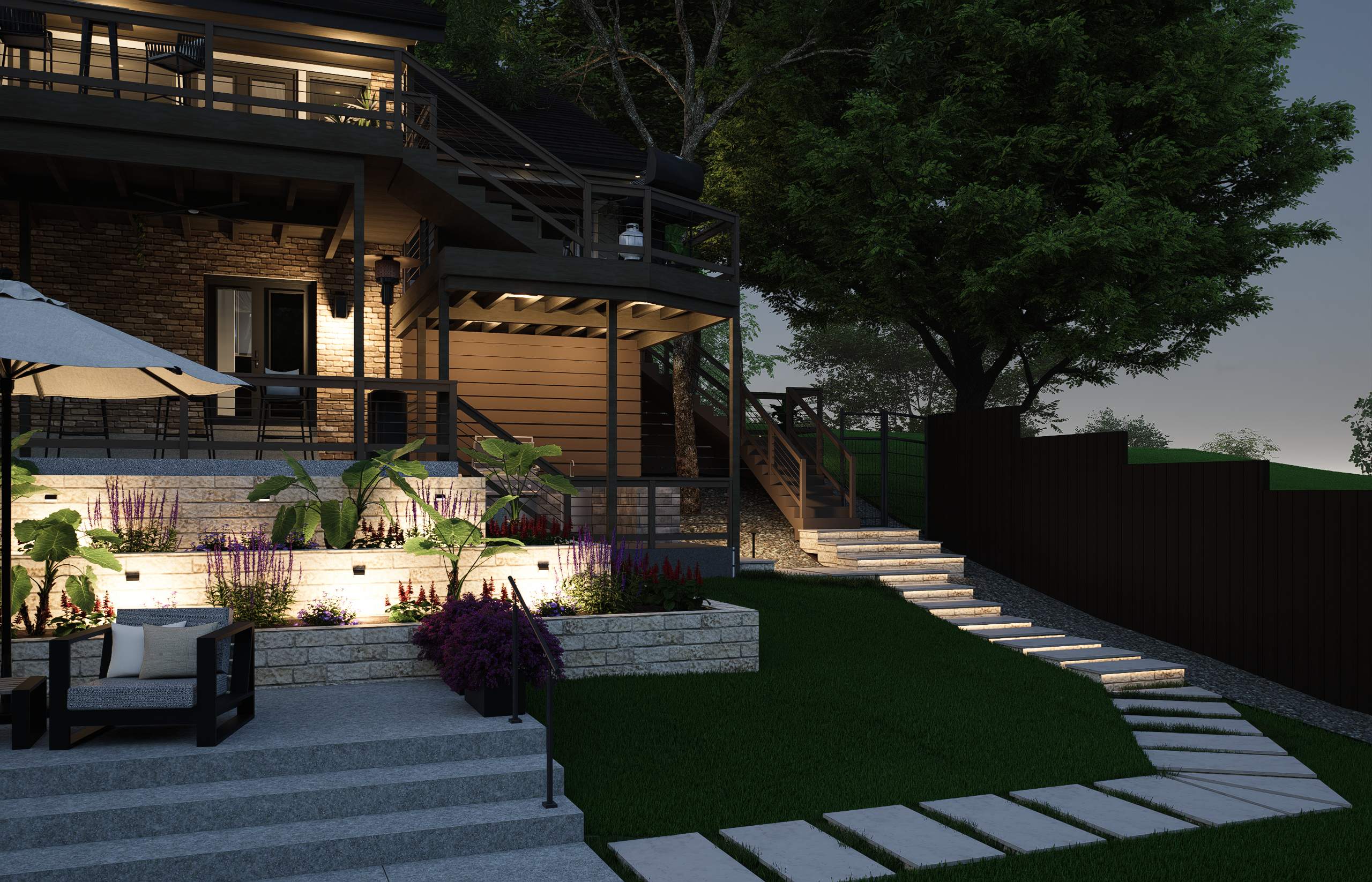 3D Design Render, Fair Oaks Ranch TX by Hole In One Lawns, LLC