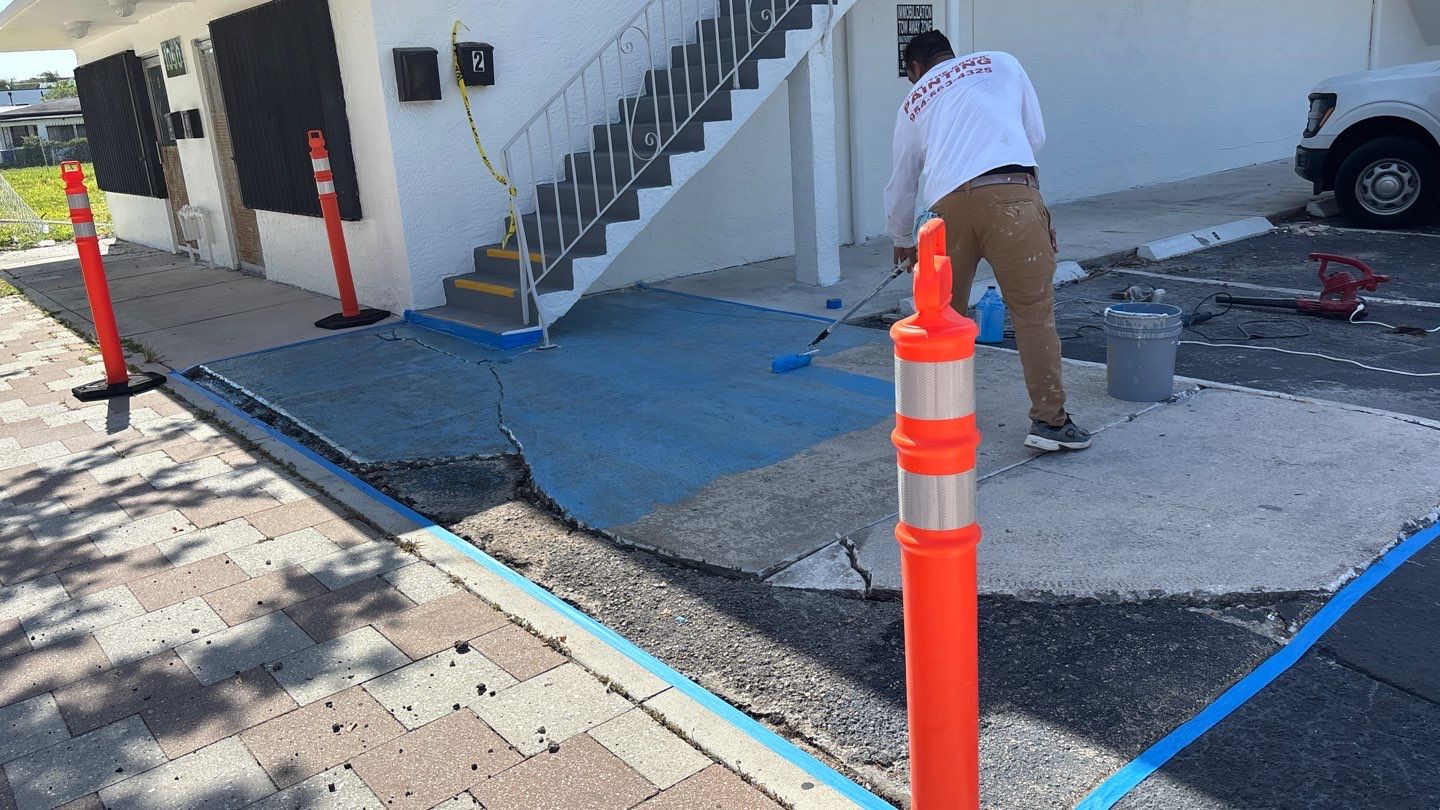Commercial Painting and Stucco Restoration for Fort Lauderdale Building by John “The Greek” Painting
