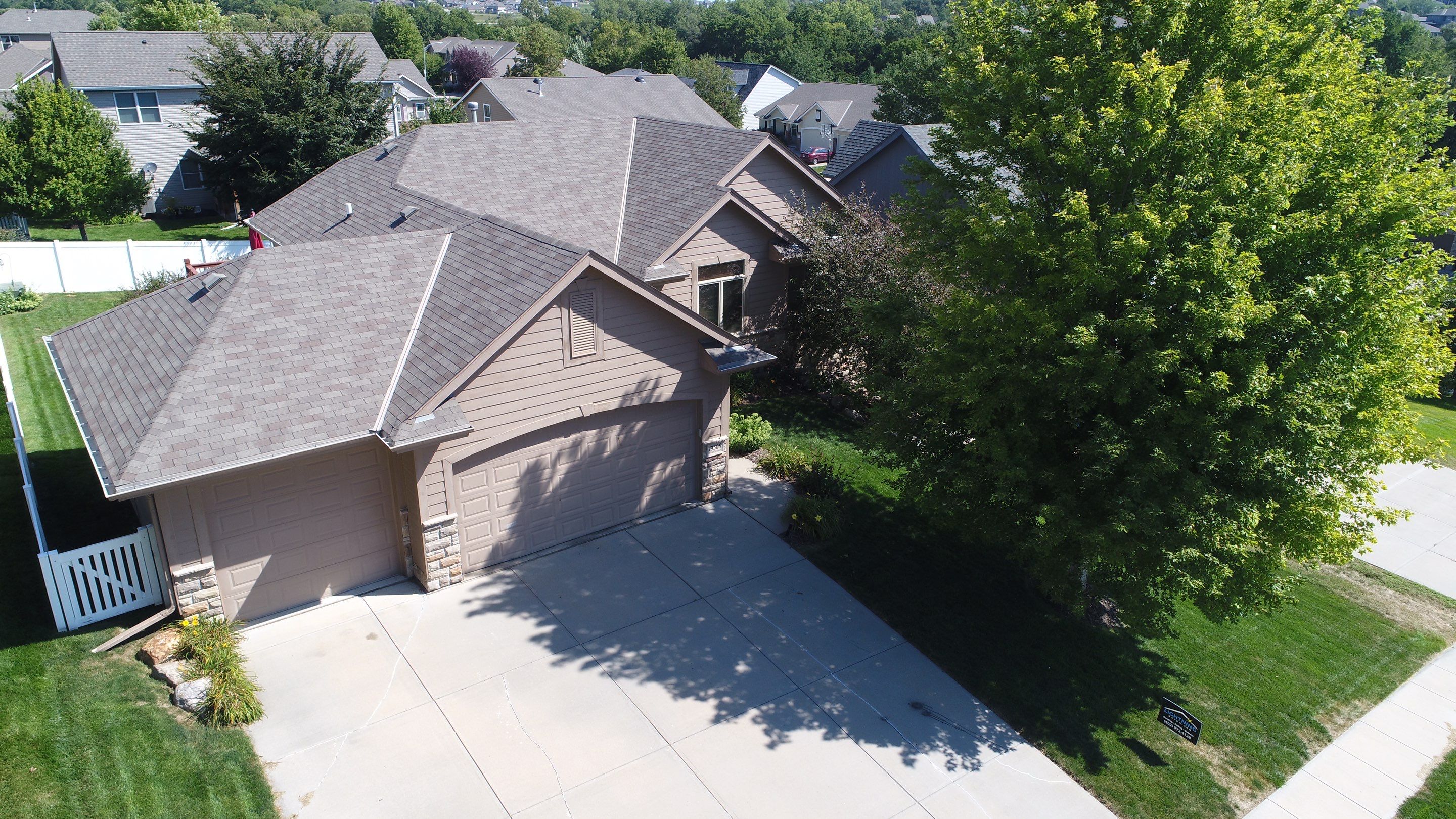 Residential Roofing Installation using Owens Corning Duration Driftwood by Lightning Exteriors