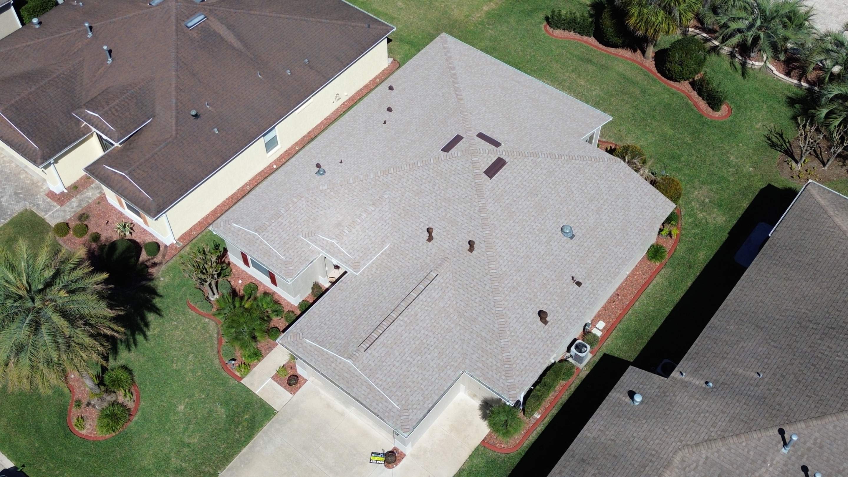 Residential Shingle reroof in Ocala FL by Gold Key Roofing