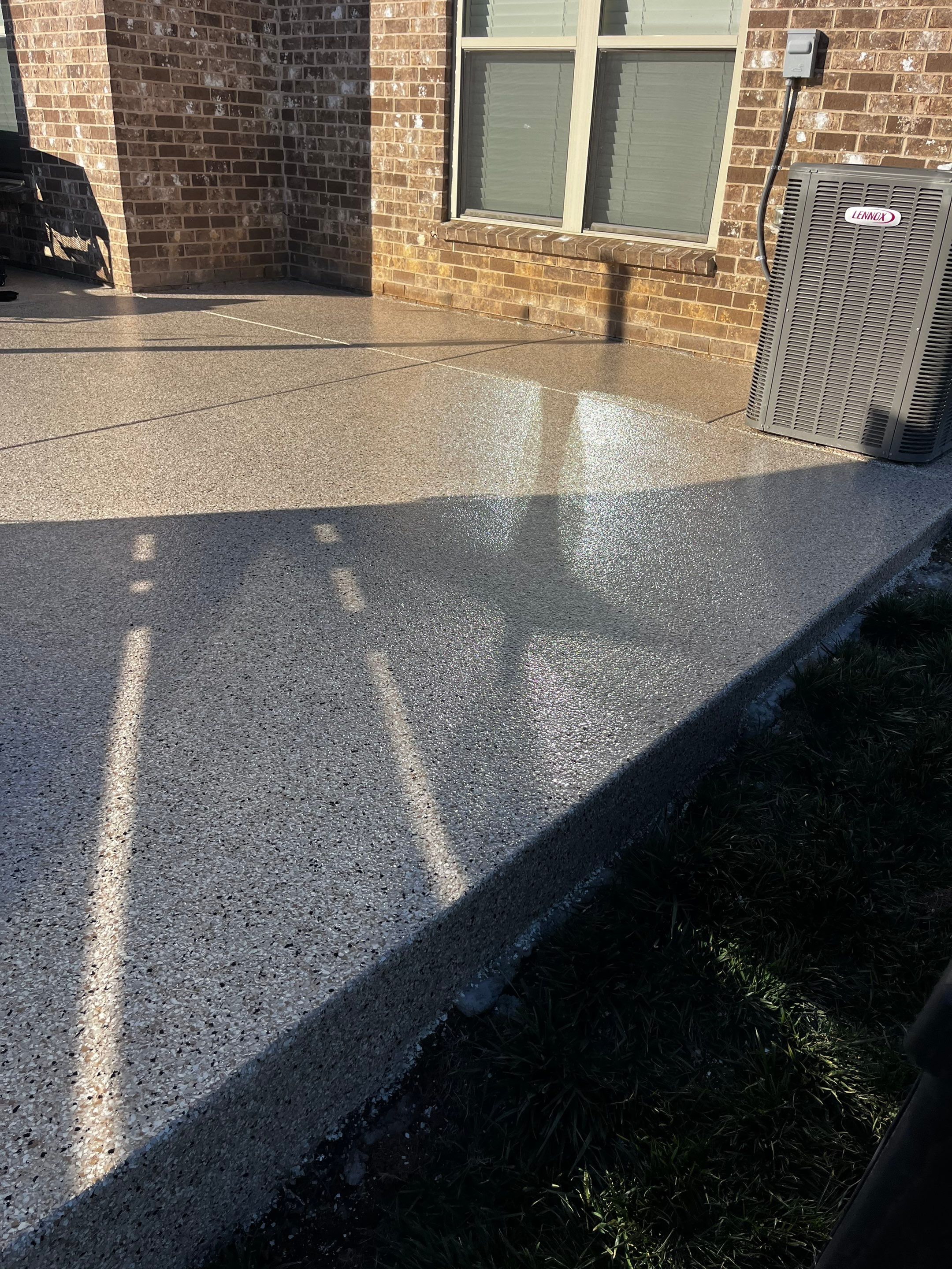 Patio Floor Coating using Shoreline by My Garage Floor Guys