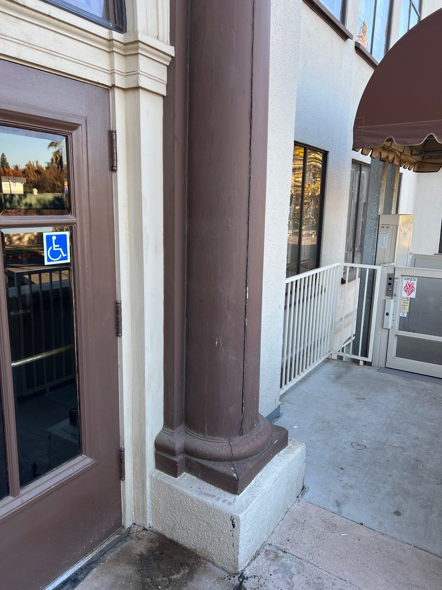  Presbyterian Church repairs to entrance architecture by Straight Edge Roofing Inc