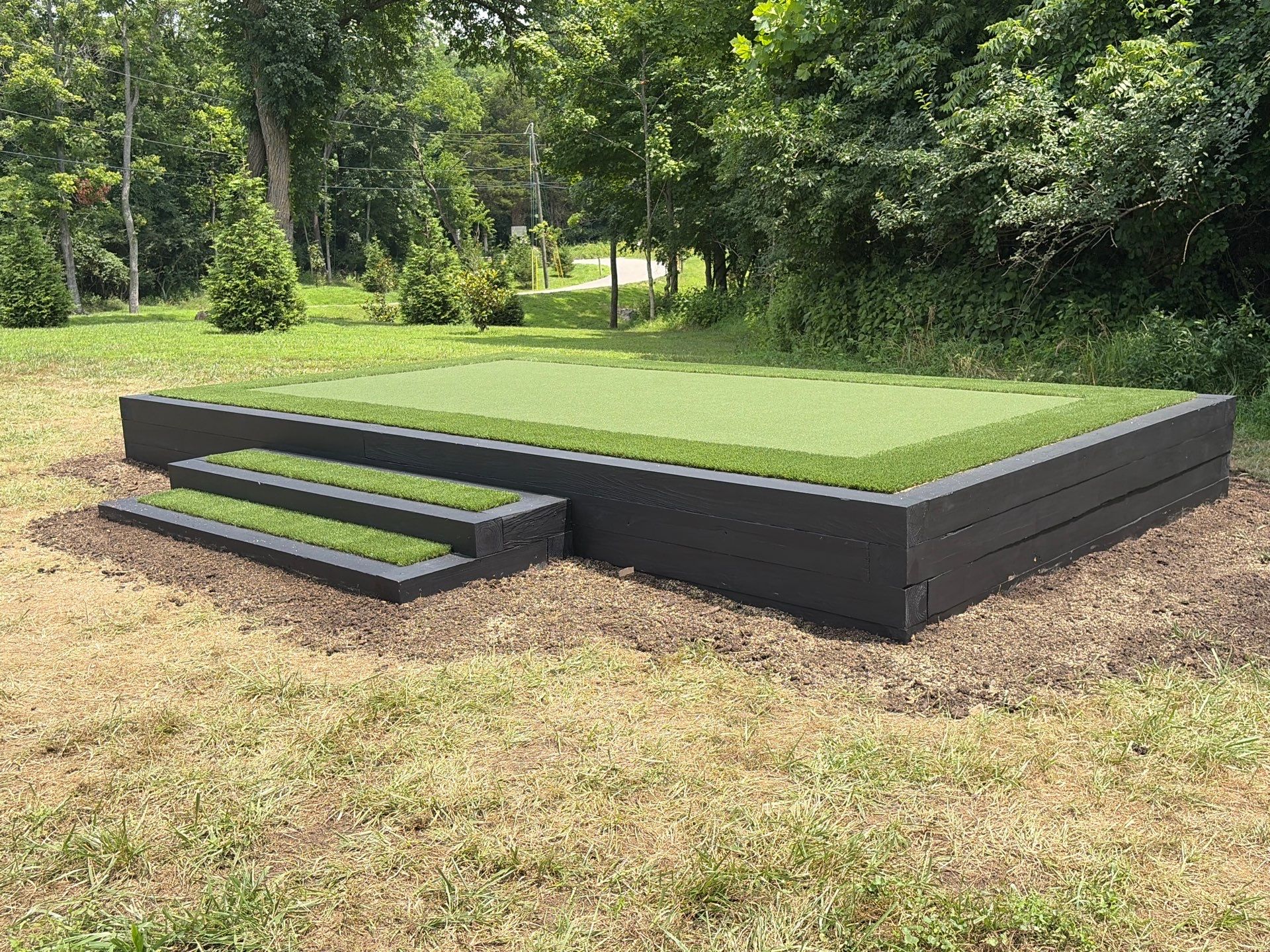 Custom Replica Golf Green and Tee Boxes in Batavia, Ohio by Southwest Greens Midwest