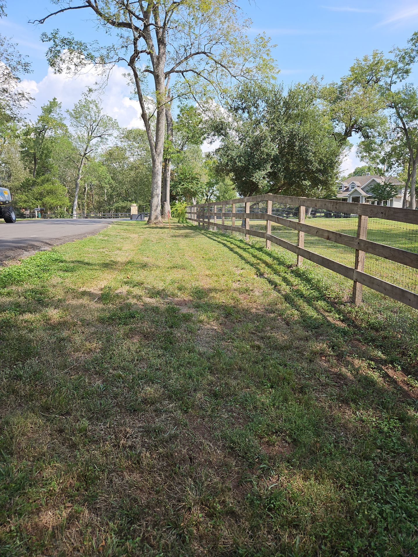 Ranch Style fence Plus Iron installation by Tim's Fences