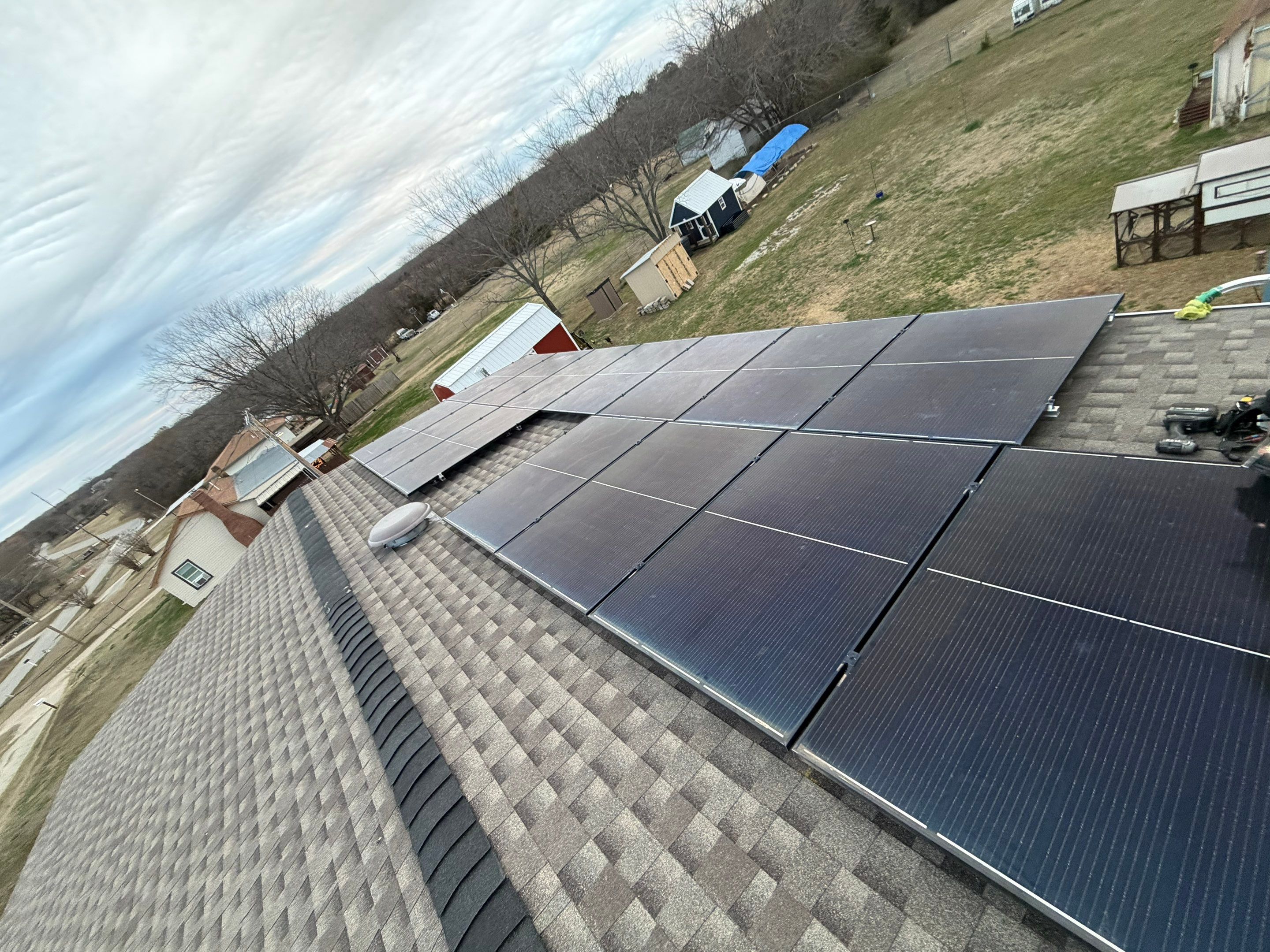 Residential Roof Replacement and Solar Detach and Reset in Ardmore by BANA Roofing and Solar Supply