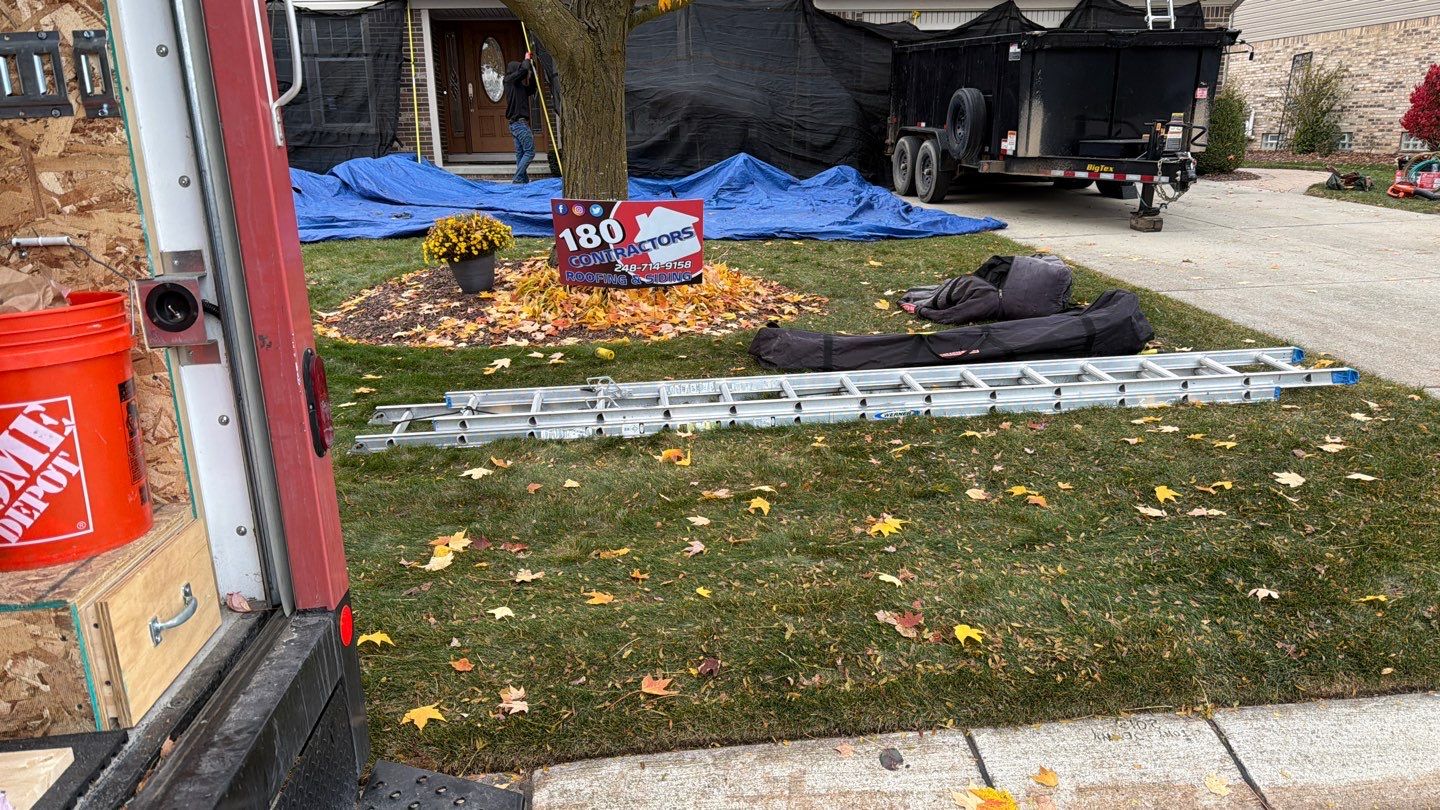 Roof Replacement using Owens Corning Teak by 180 Contractors