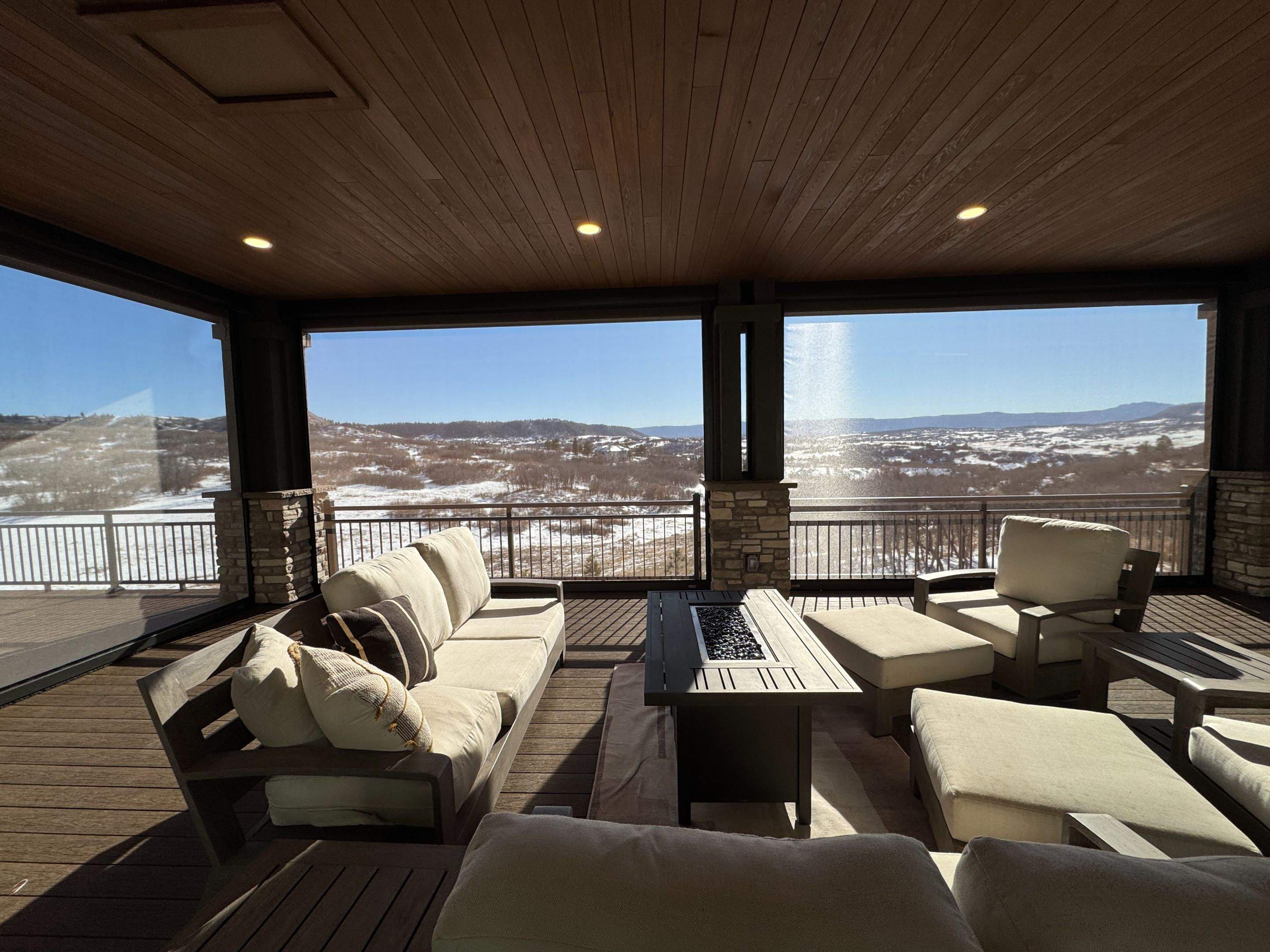 Motorized Screens using Progressive MagnaTrack Screens by Outdoor Solutions Colorado