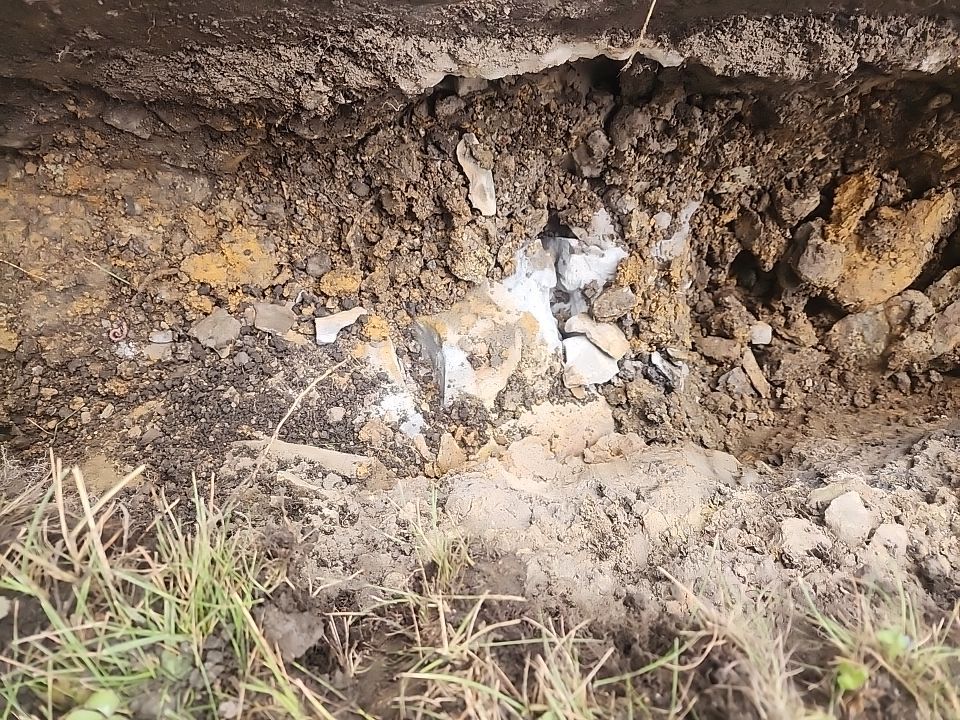 Replace failed gas line from gas connection at street to new meter by Sureway Comfort John Wilcox Plumbing Heating Cooling