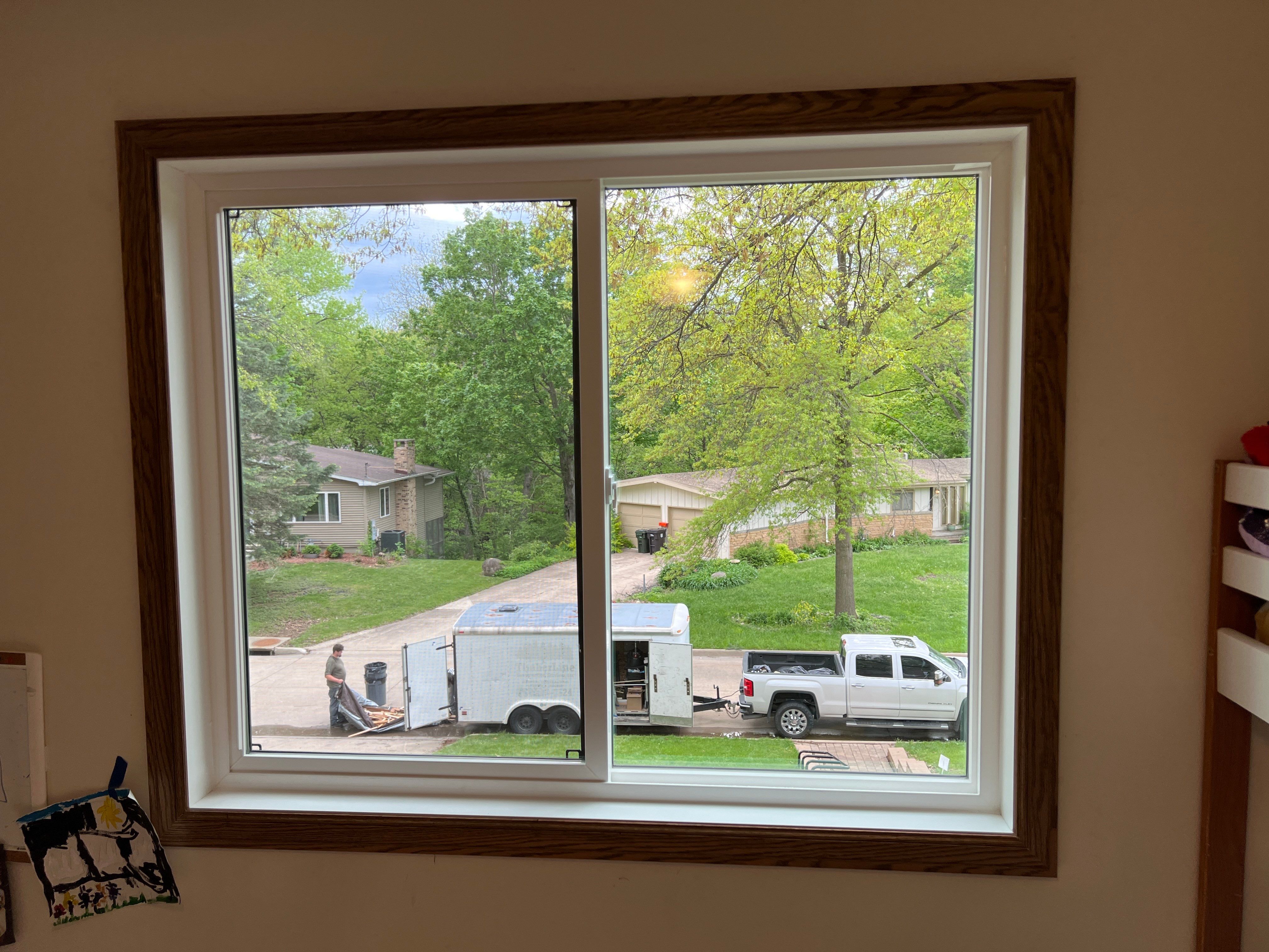 Window Installation using Pella 250 series vinyl window by United Windows and Siding LLC