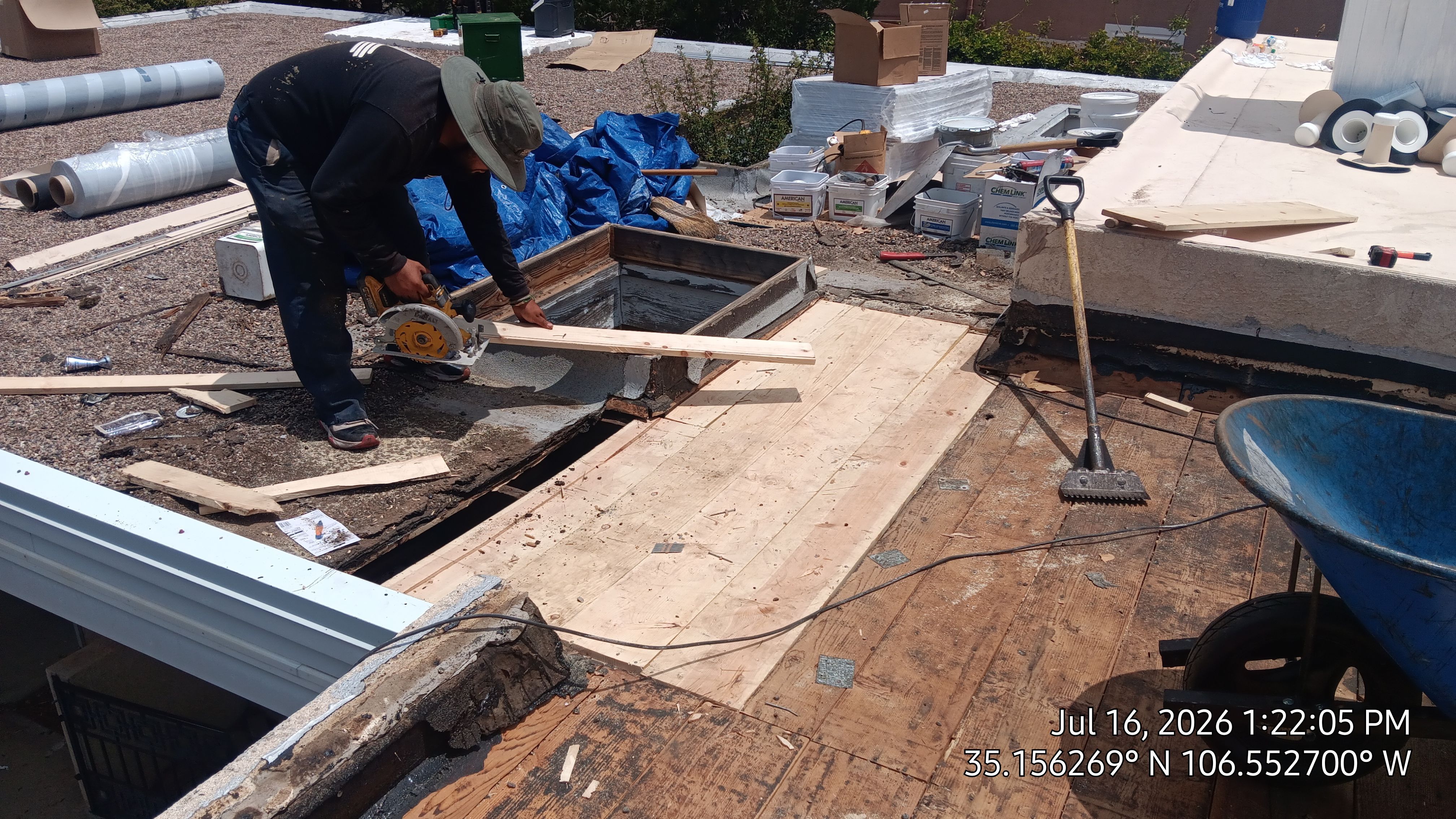 Albuquerque TPO Roof Replacement in the Northeast Heights EPS Slope and Custom Skylights by Doyle Roof Masters Inc
