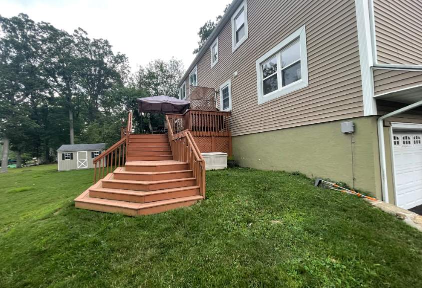 Deck Resurface + Extension  in Randolph by deck guardian