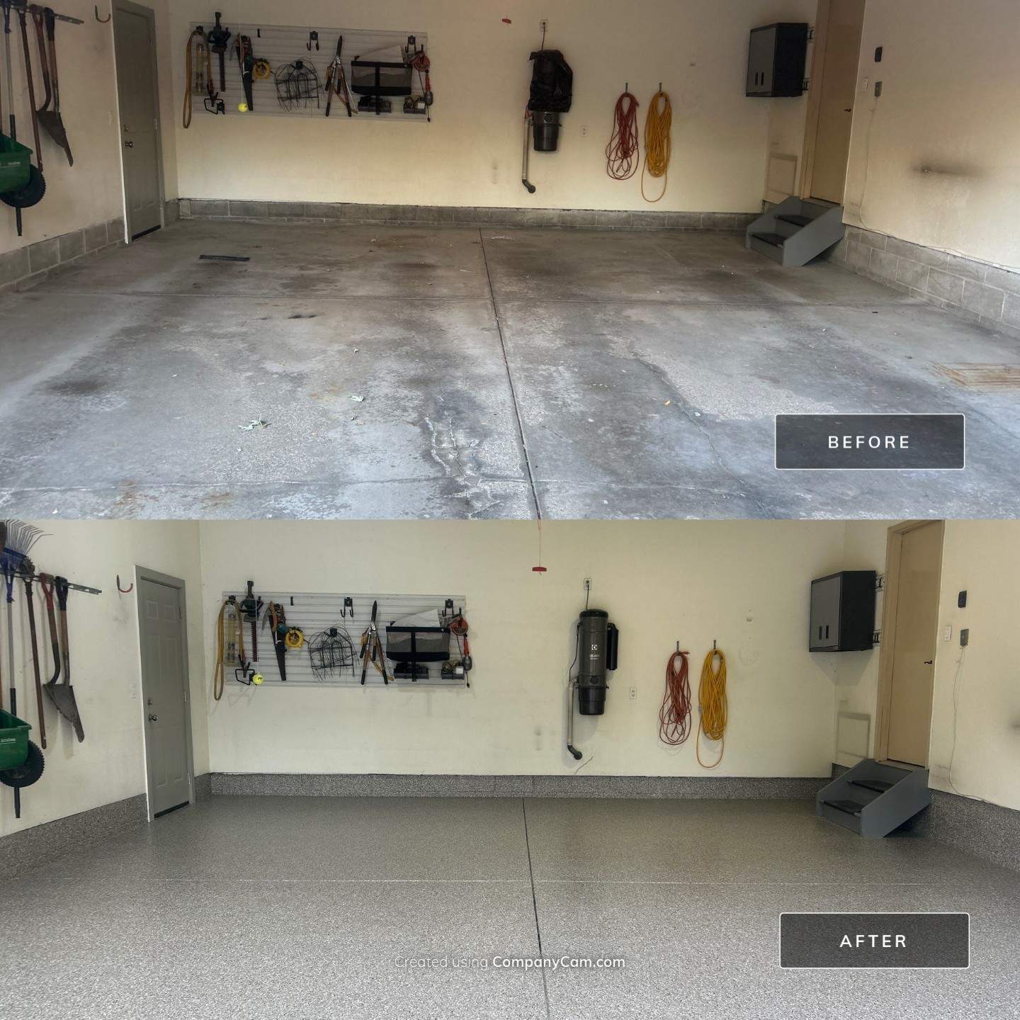 Pebble Beach Garage Renovation!  by Revival Concrete Coatings