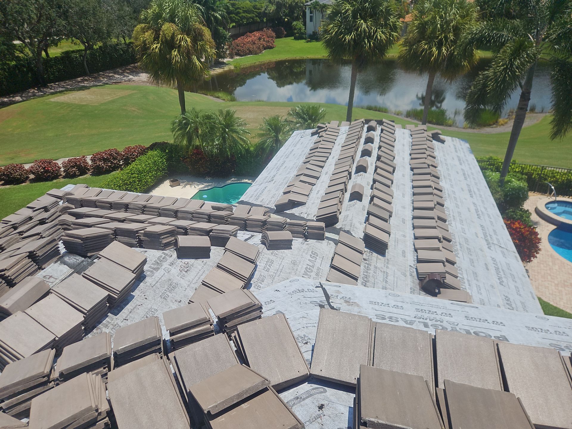 Residential Roofing Installation using Eagle Roofing Tile by BLUES BROTHERS ROOFING