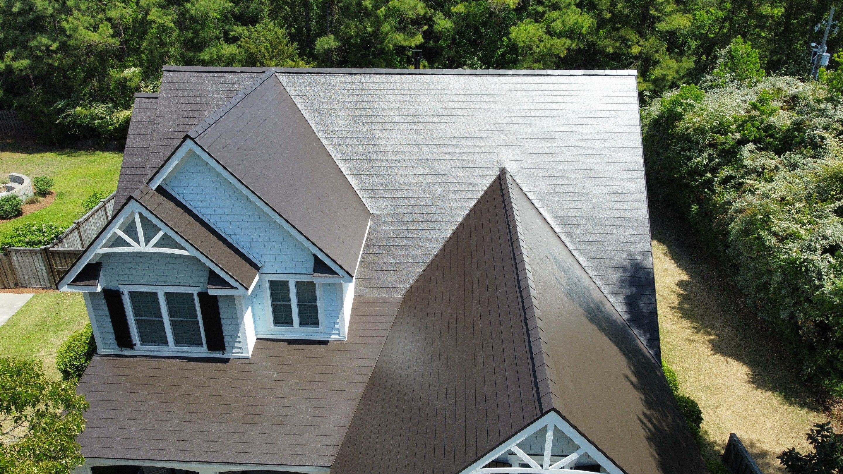 Roof replacement using GAF TimberSteel by American Home Contractors