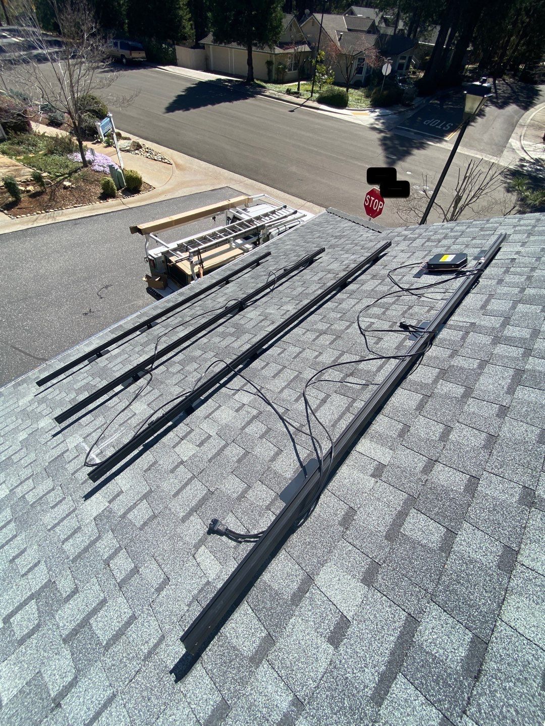 Attic Insulation, Roofing, and Solar for this in-town home by Byers Enterprises 