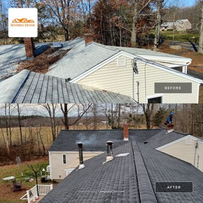 Roof Replacement with Gutters