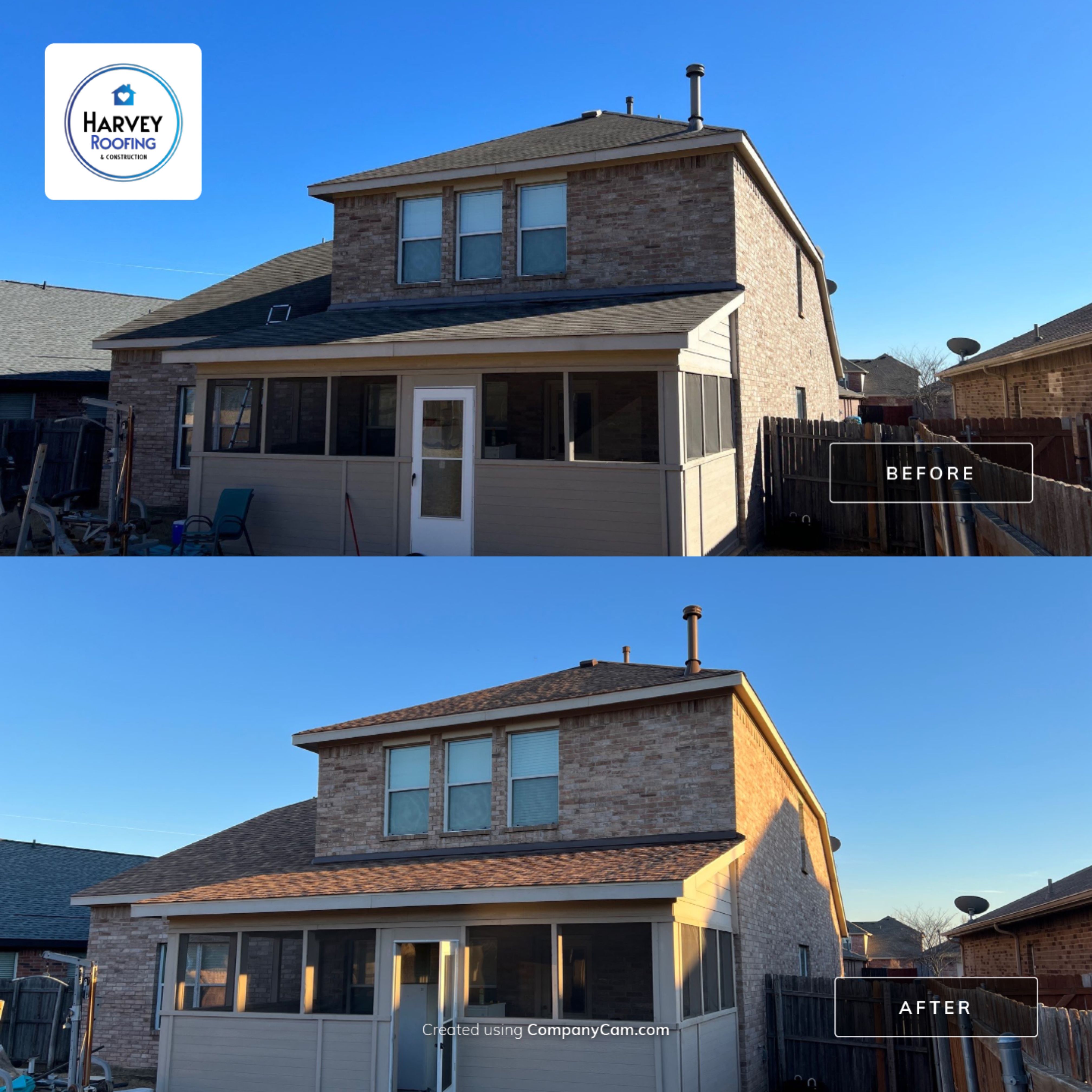 Residential Roofing Installation using ATLAS Pinnacle Pristine Shingles by Harvey Roofing & Construction