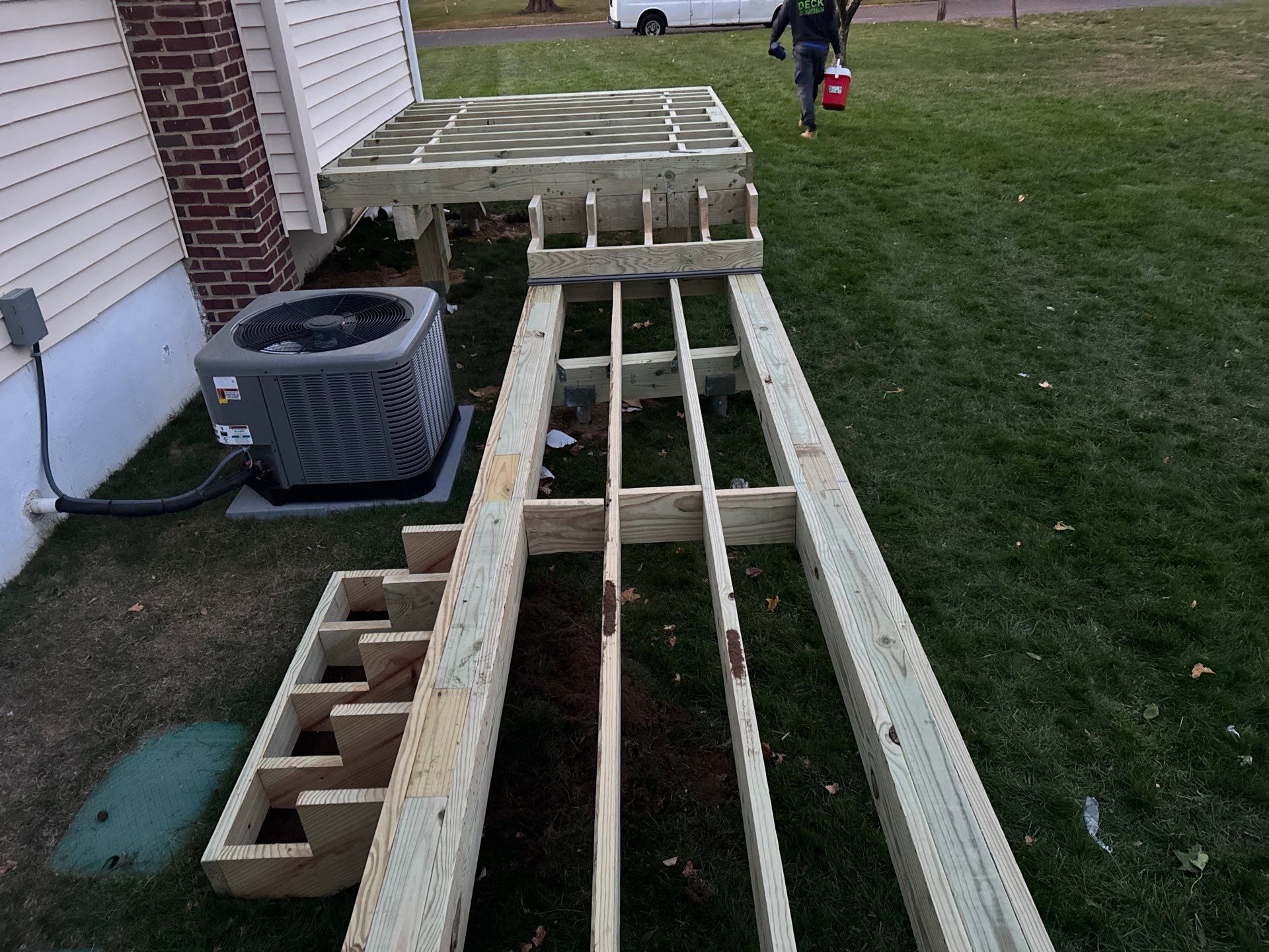 New Deck with Sliding Patio Door by deck guardian