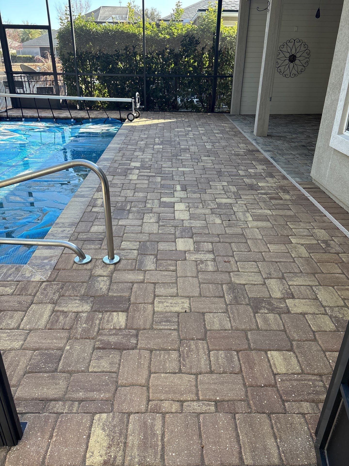 Pool Pavers using TopSeal and PolySand by DuraSeal