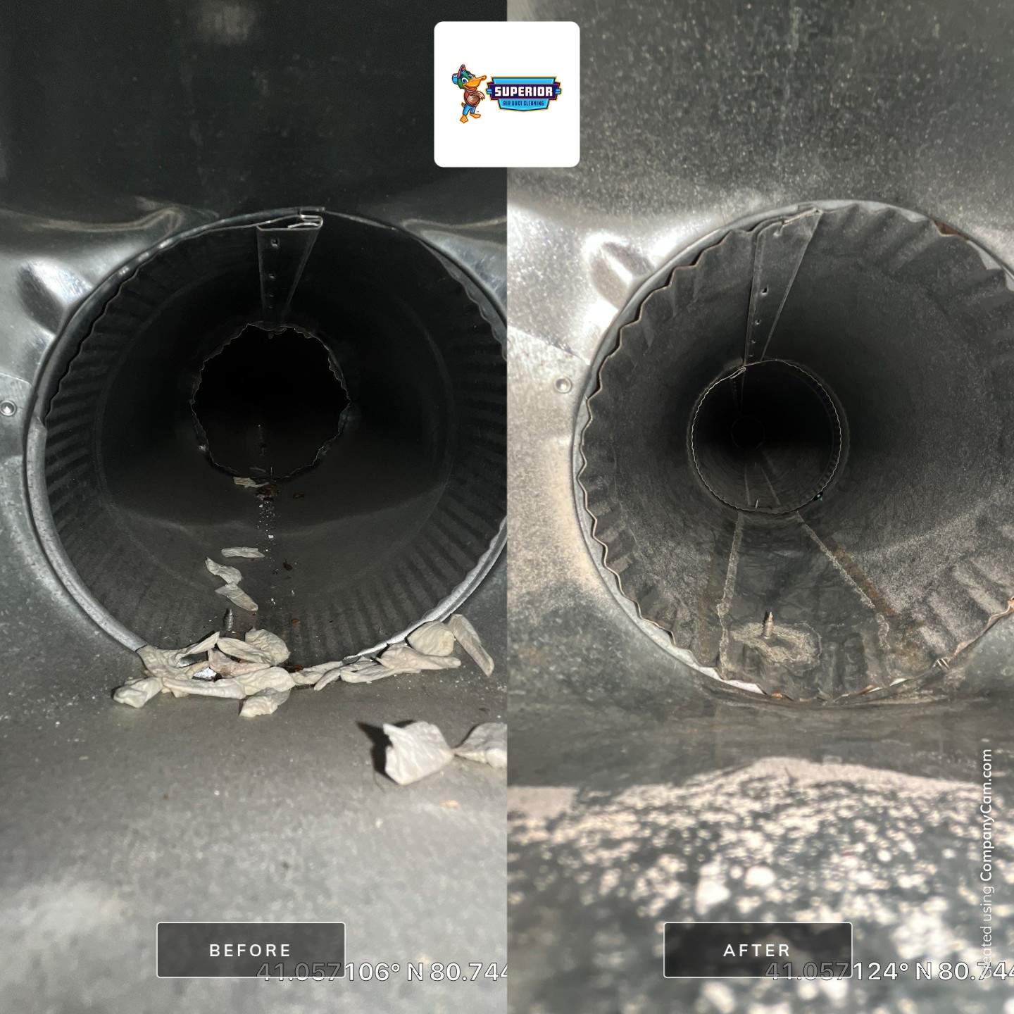 Air Duct Cleaning With a Vacuum Truck in Canfield, OH by Superior Air Duct Cleaning