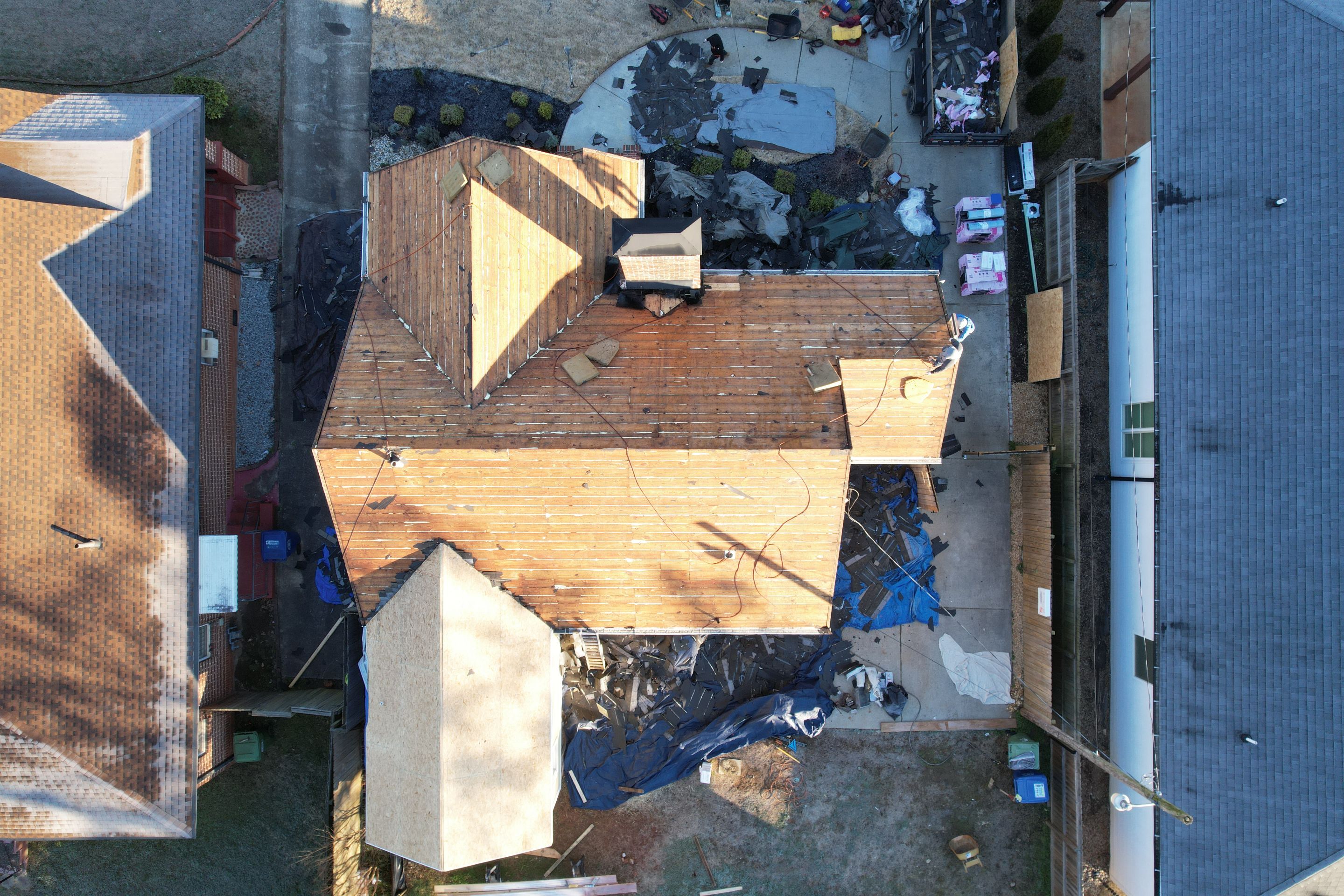 Residential Roofing Installation using Owens Corning by Inspector Roofing and Restoration