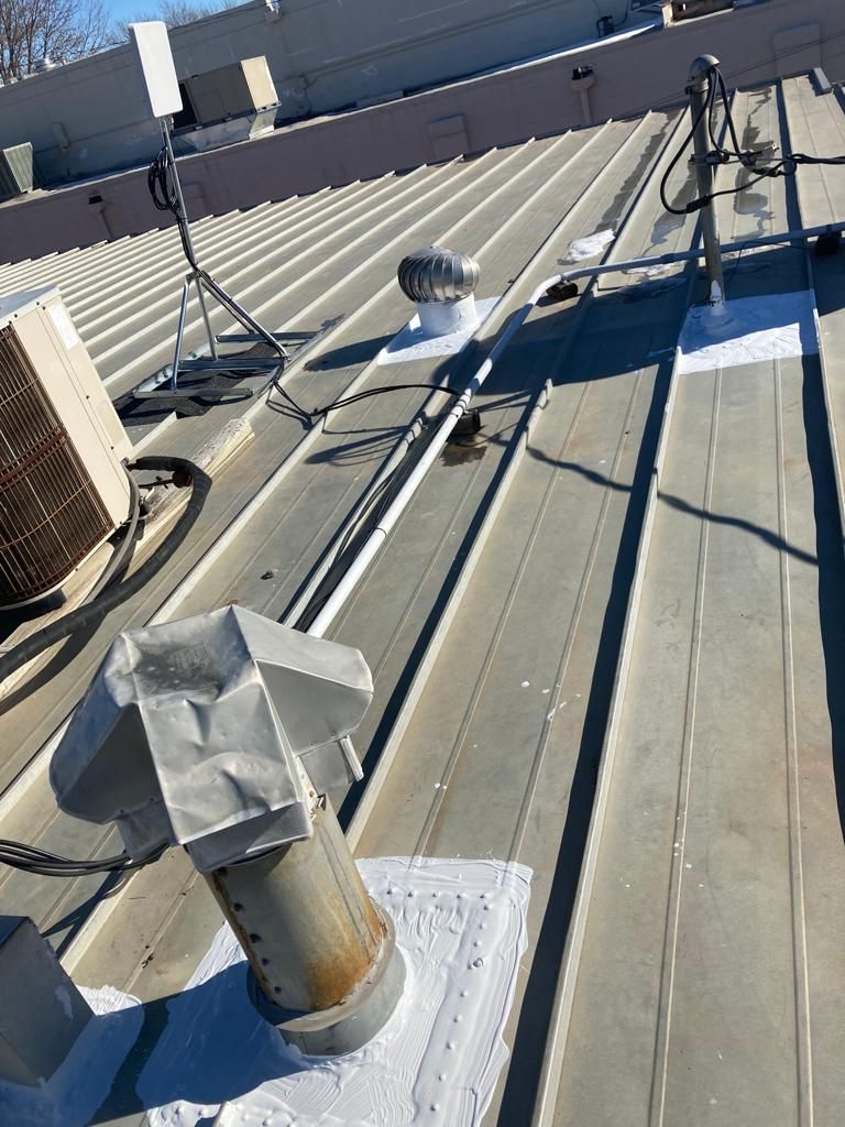 Roof Repair on a metal roof  by Grell Roofing, LLC