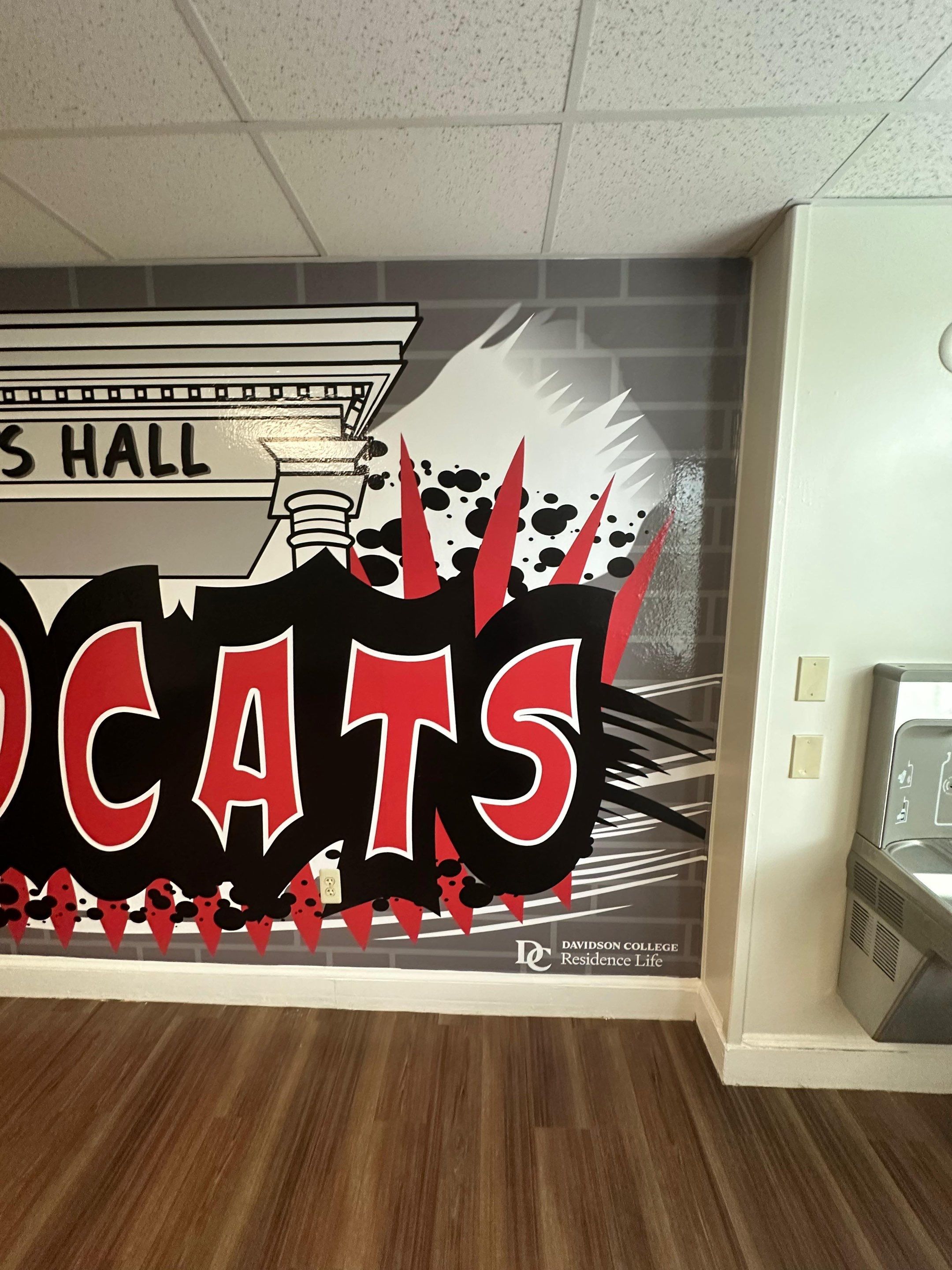 Davidson College - Interior Wall Graphic Installation by QC Signs and Graphics