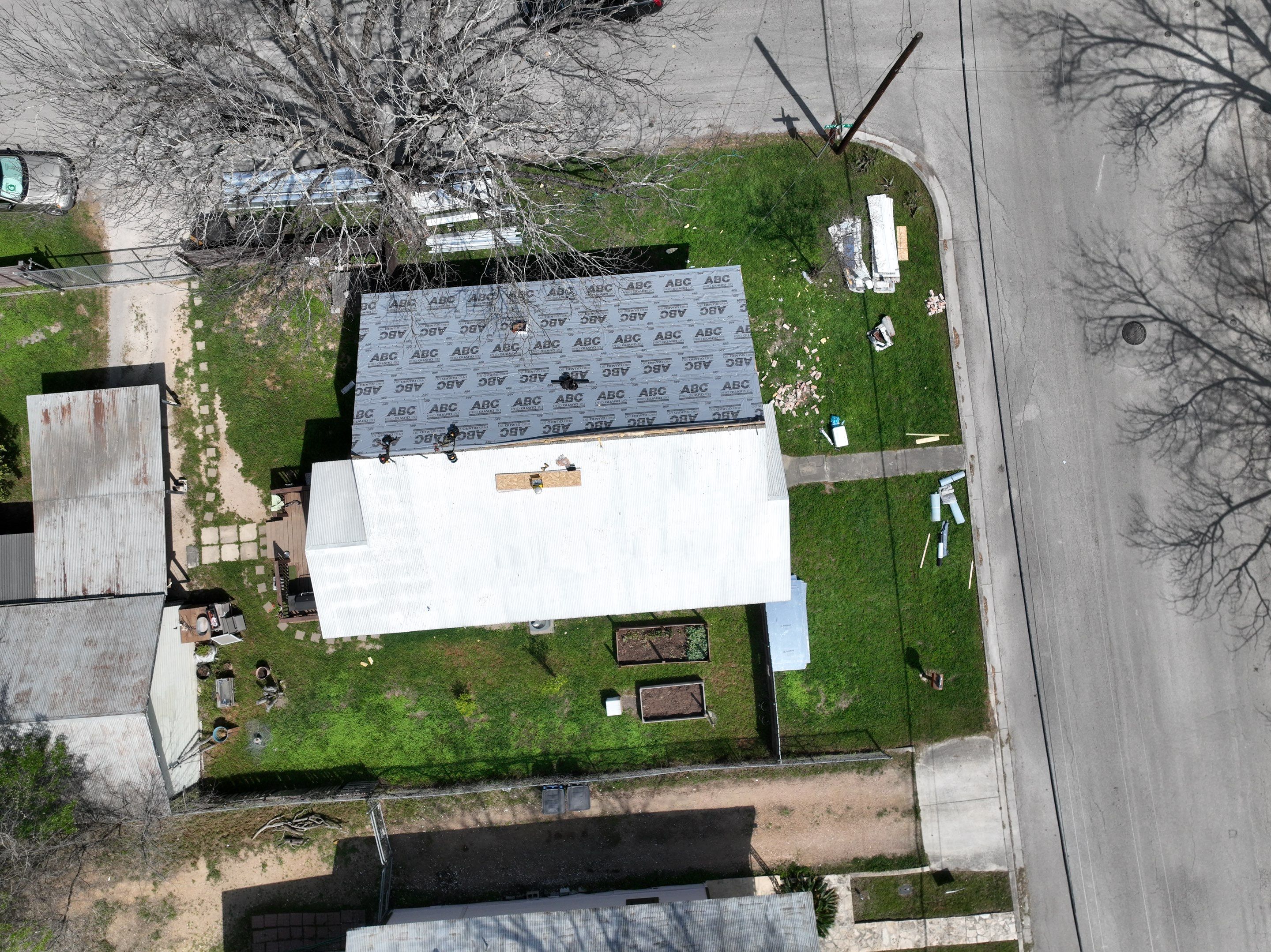 Residential Metal Roof Installation using McElroy Metal by Premier Roofing and Contracting
