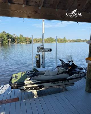 Golden JS-1500R PWC Lift Installation | Eastern NC by Coastal Boat Lift Repair LLC