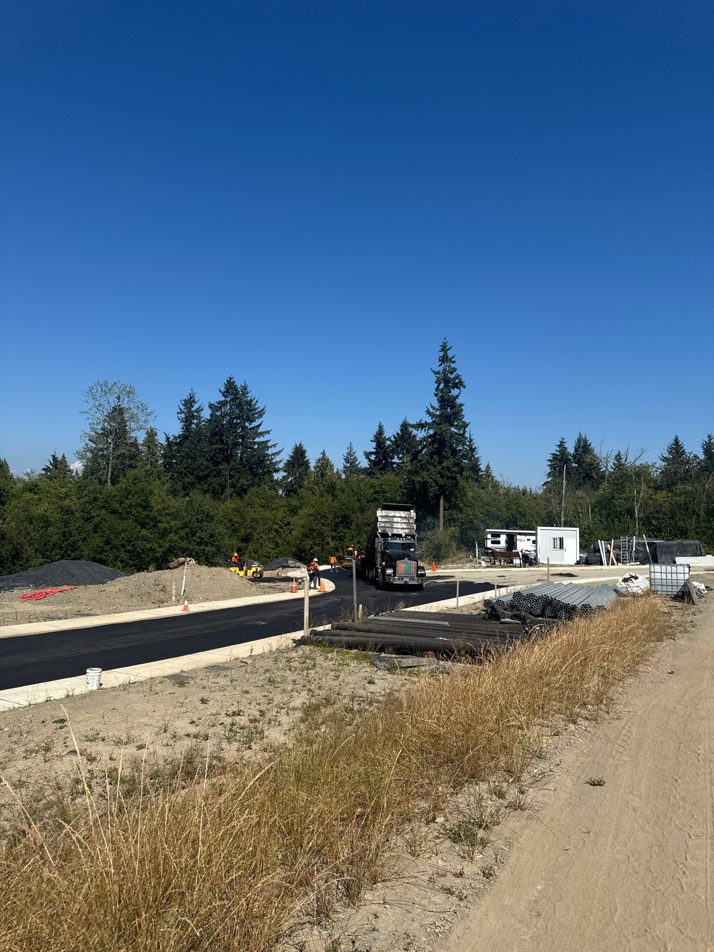 Asphalt Road Repair in Neighborhood  by Jireh Asphalt & Concrete Inc 