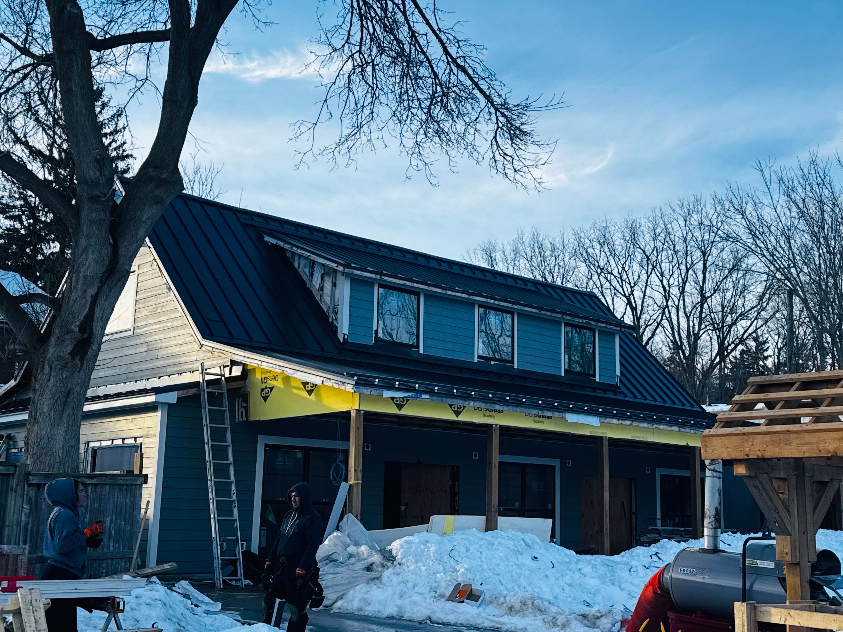 Commercial Roofing Installation using 16" Standing Seam Panels by Jay Carter Roofing & Sheet Metal