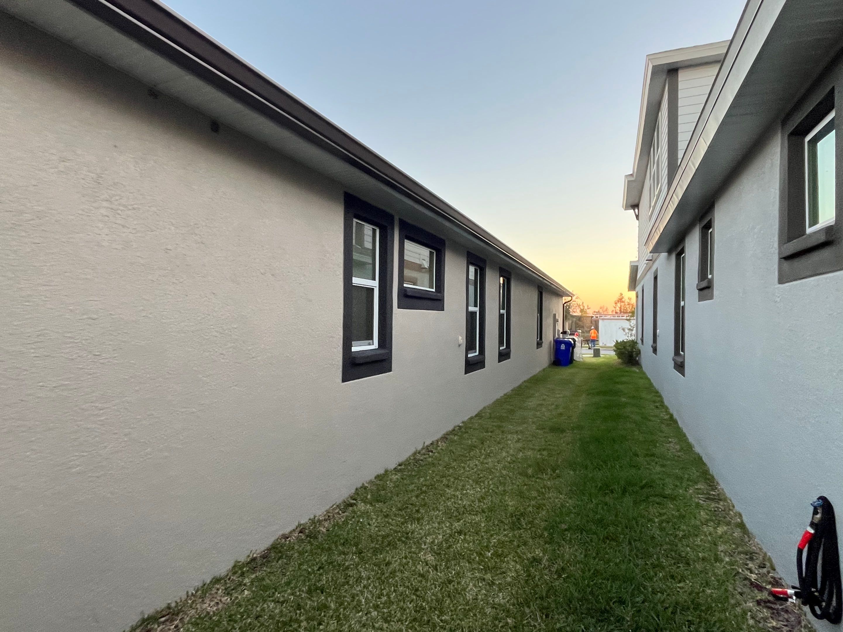 3X4 elbow Downspouts using Musket Brown Seamless Gutters in Lakeland FL by Gutter Professors
