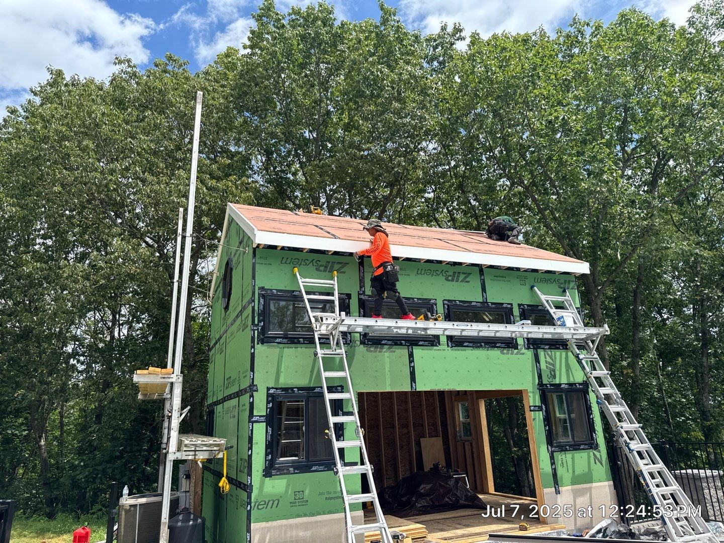 Poolhouse roof, soffits and windows – Windham, NH by Compass exteriors