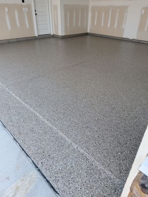 Garage Floor Coating using Creekbed