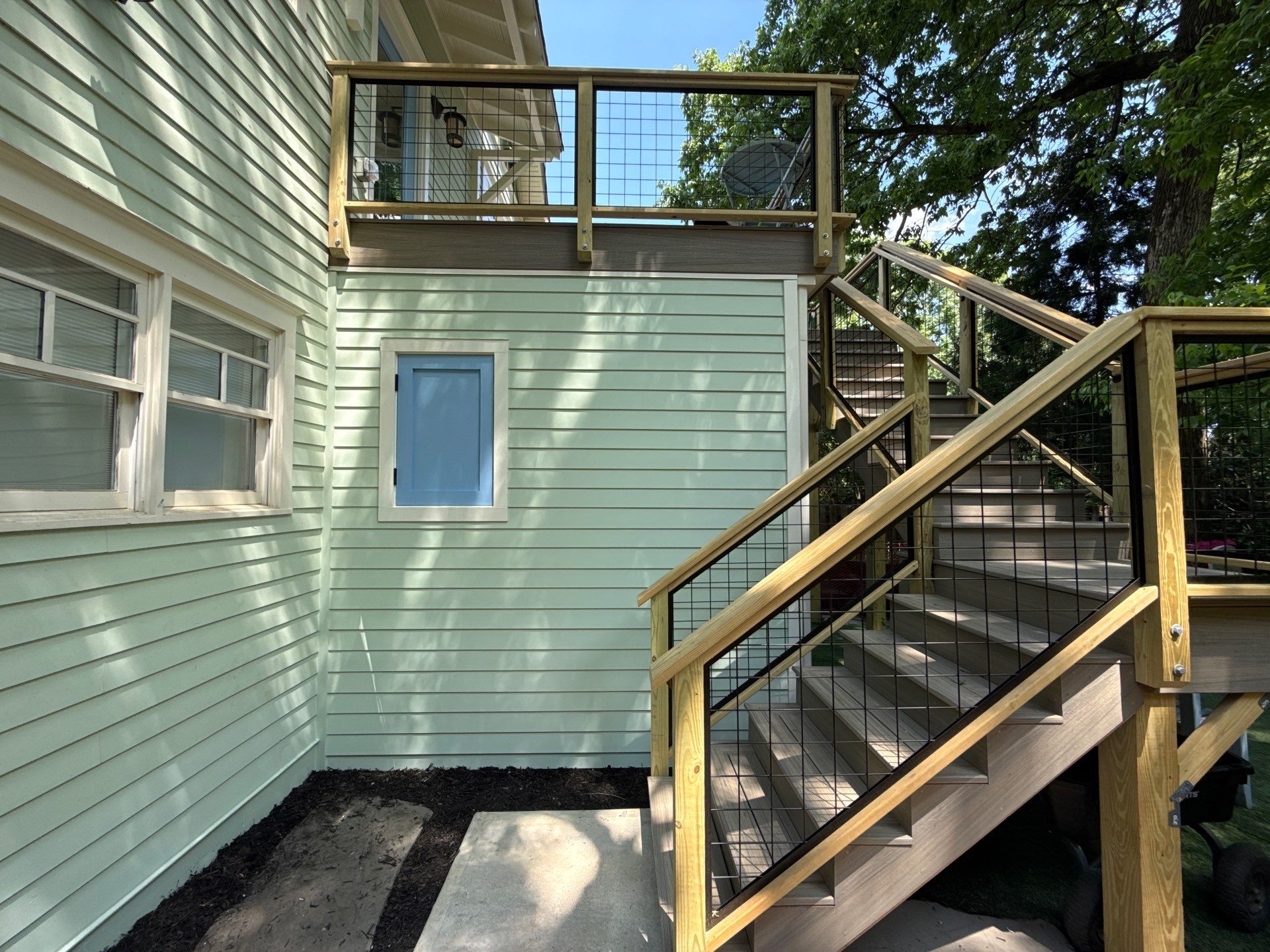 Atlanta, GA Trex Deck Build, Under-Decking, and Framed-In Walls  by Nelson Exteriors 