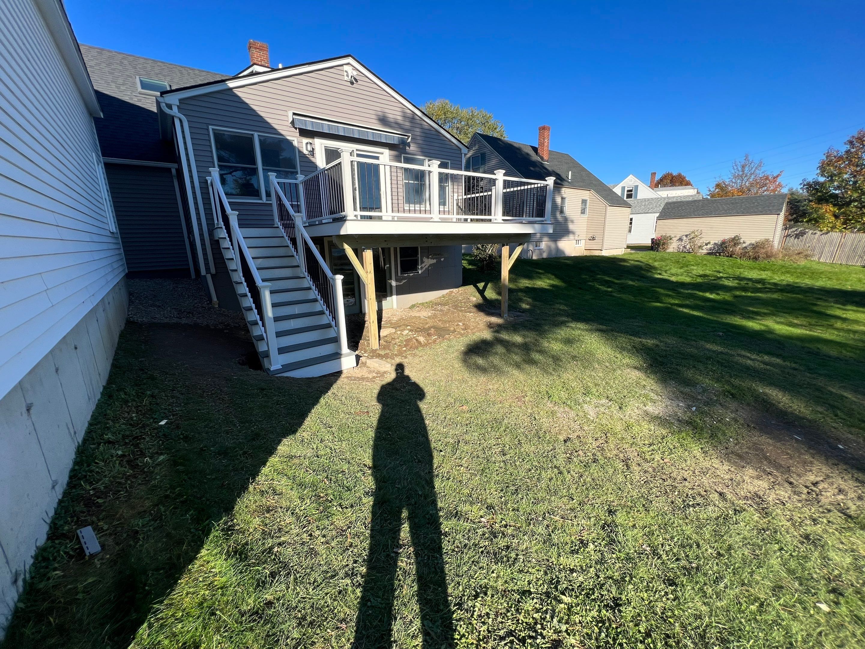 Who Needs a New Deck and Go Big!! Elliot Maine for the Win by Tall pine roofing