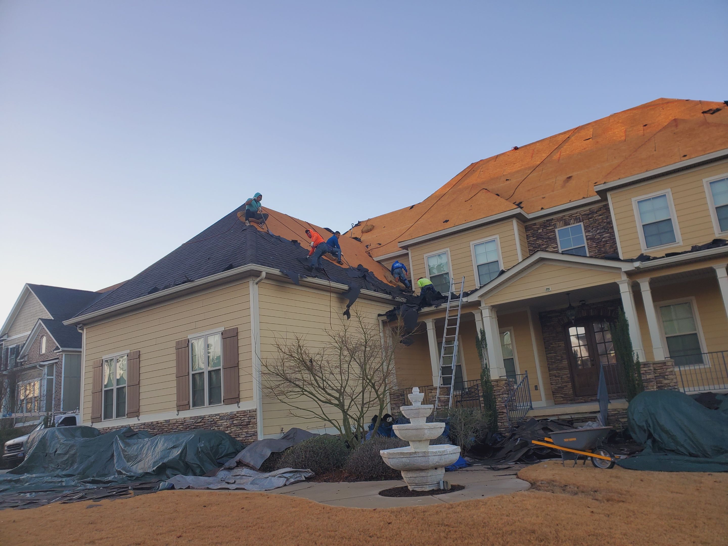 Residential Roofing Installation using Owens Corning by Inspector Roofing and Restoration