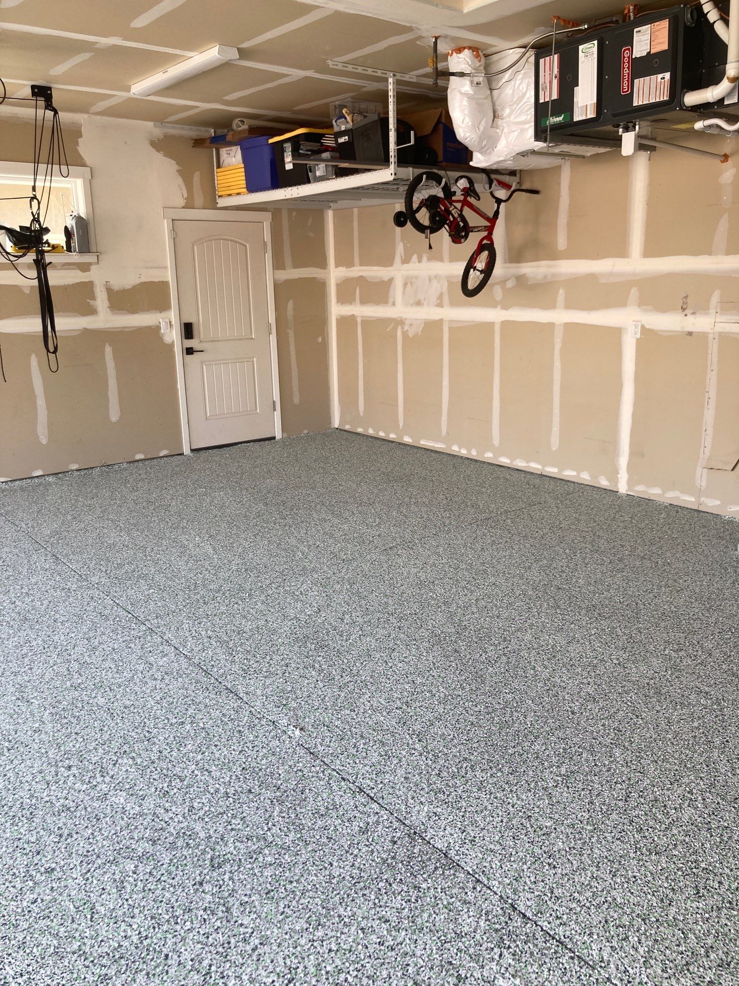 Garage Transformation using Custom Boom by Croc Coatings, LLC