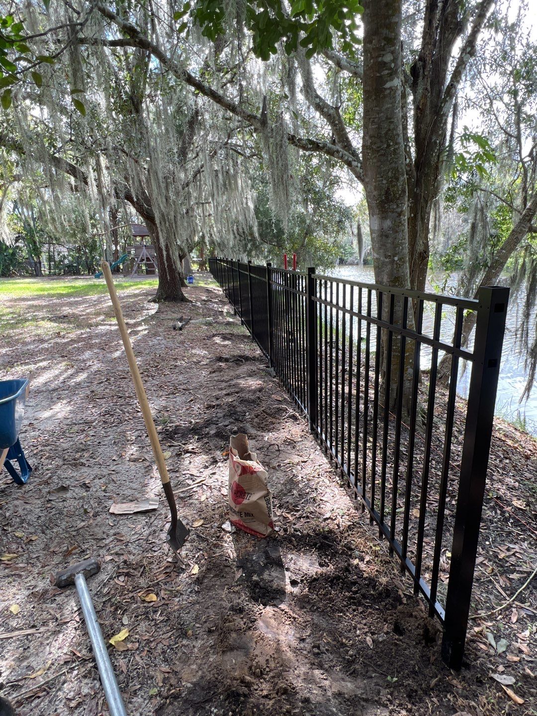 Sarasota, FL 4ft. Tall Black Aluminum & 4 ft. Tall Black Chain-link Fence by Asap fence and gates, LLC
