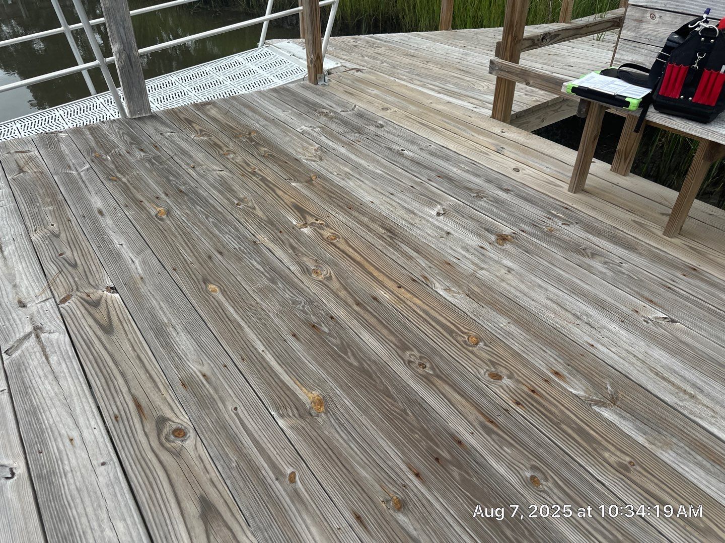 Wood Dock using Wood Sealant by DuraSeal