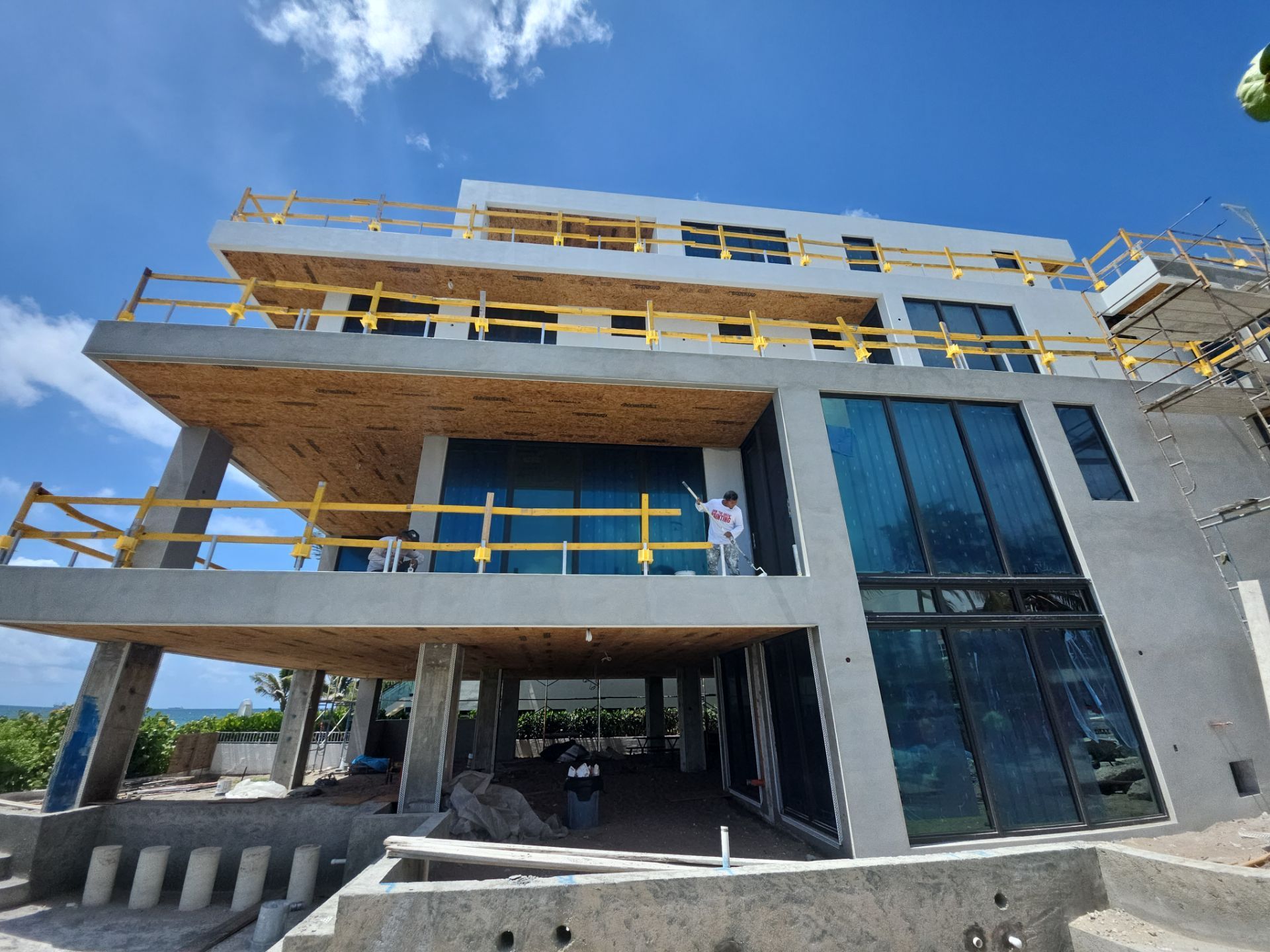 Oceanfront New Home Painting by John “The Greek” Painting